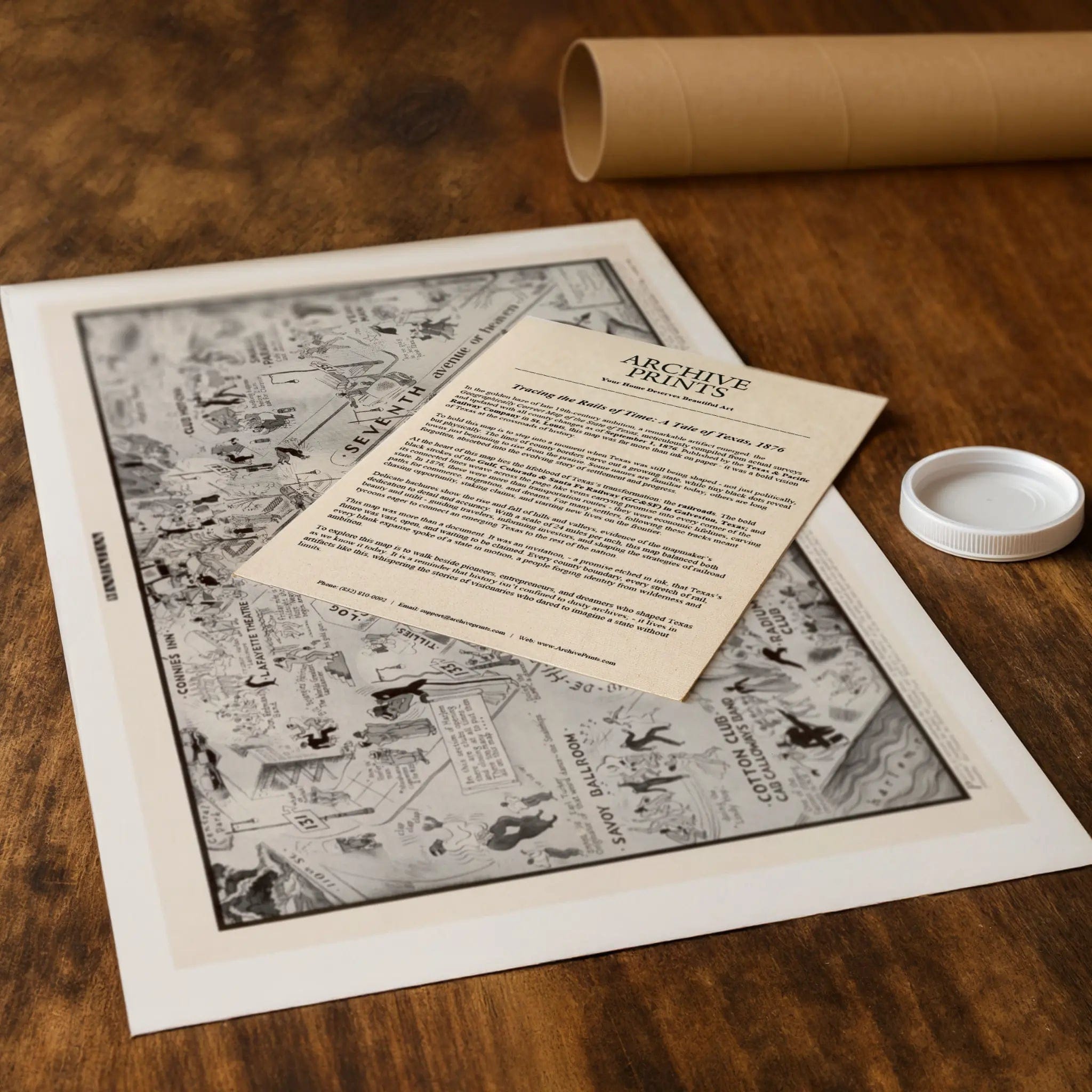 Harlem Nightclub Map 1932 - Vintage Jazz Age Entertainment Guide