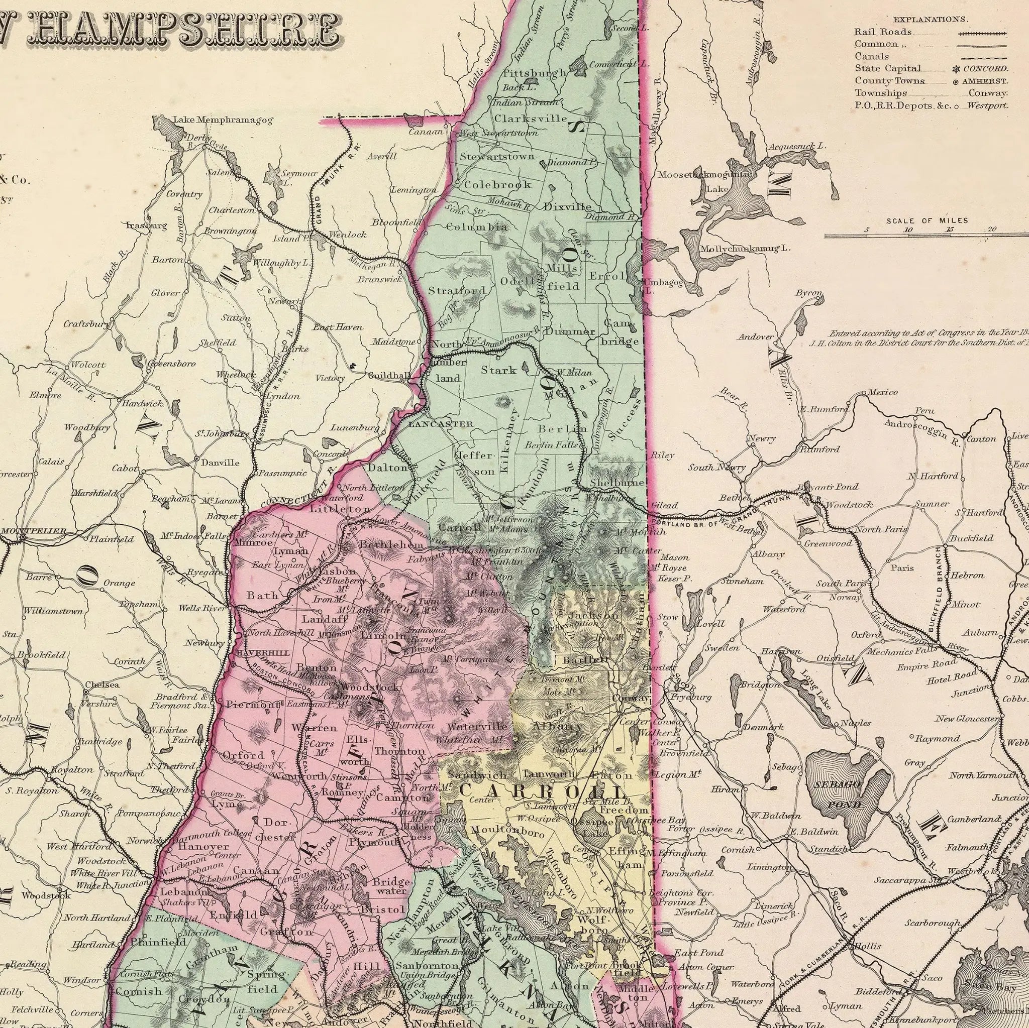 New Hampshire Map - Detail View