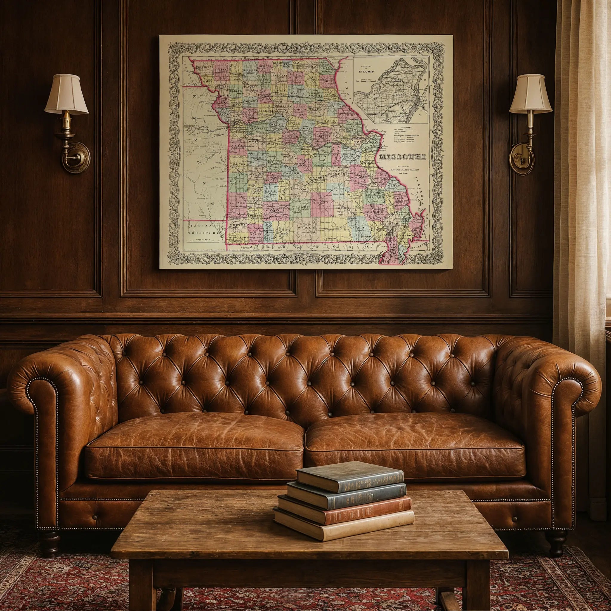 Missouri Map - Vintage State Map by Colton Image 6