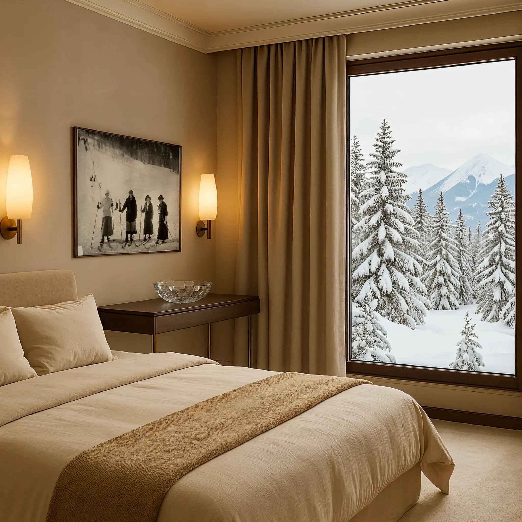 Victorian Women Skiing Photography - Historic Winter Sports Group