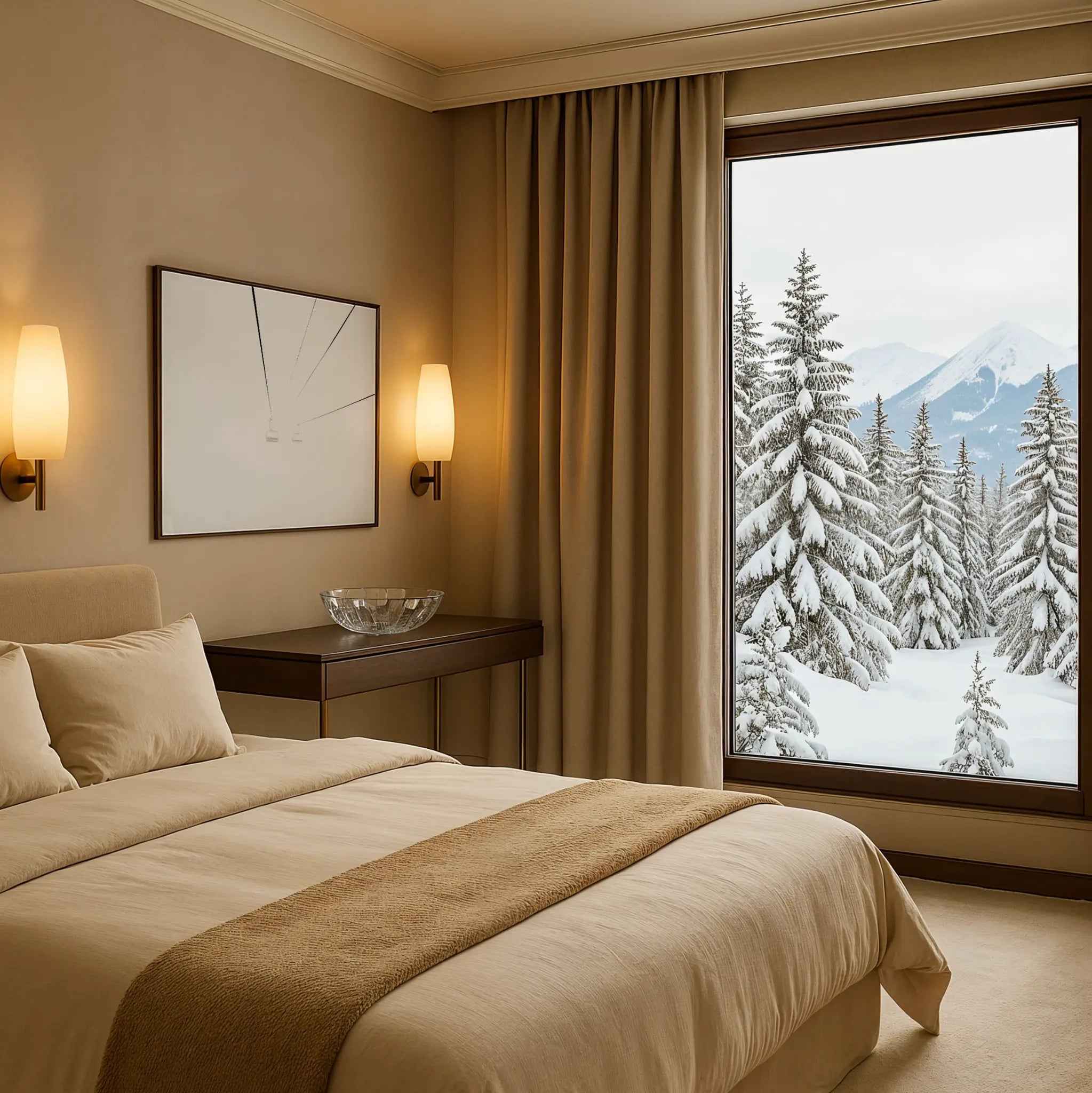 Minimalist Ski Lift Art - Modern Alpine Photograph for Chic Decor