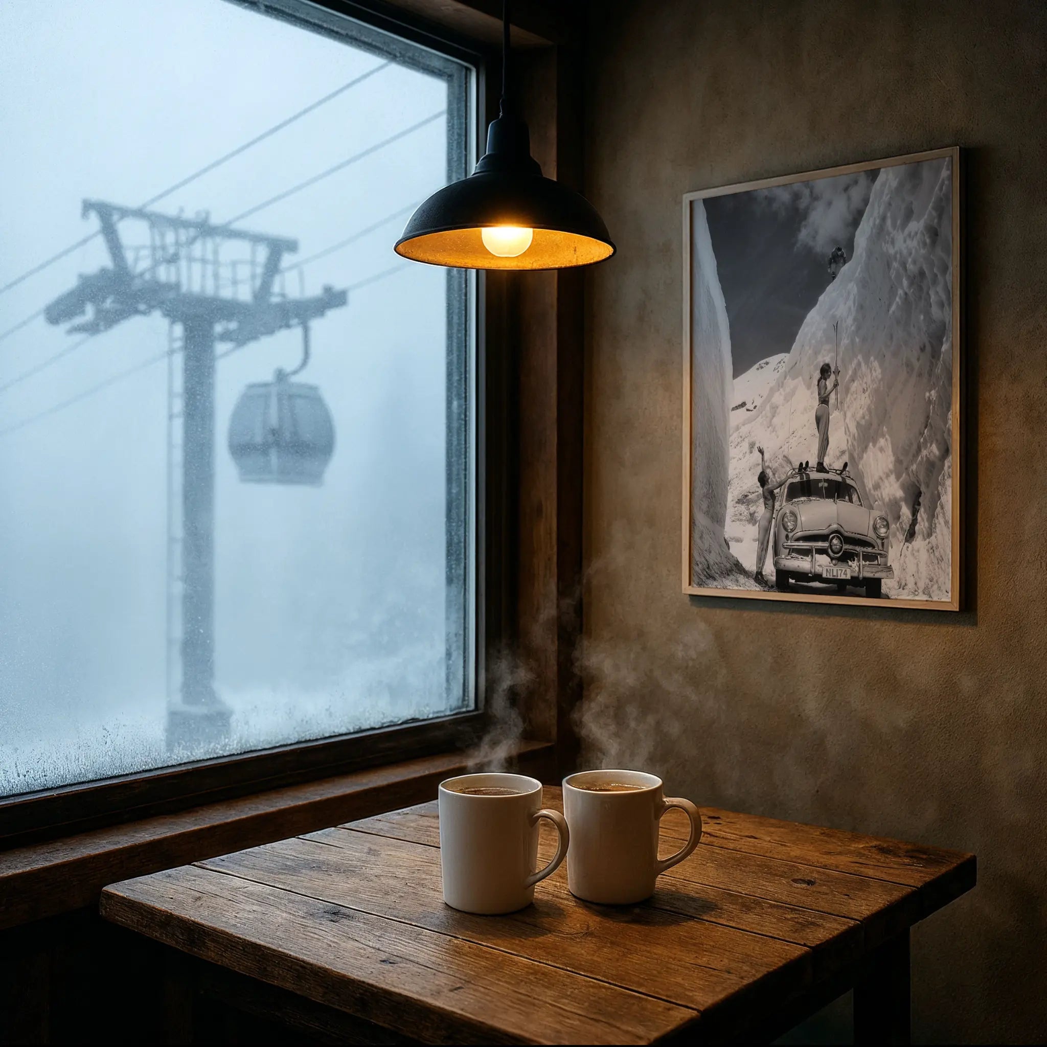 Vintage Snow Canyon Adventure in Foggy Mountain Cafe