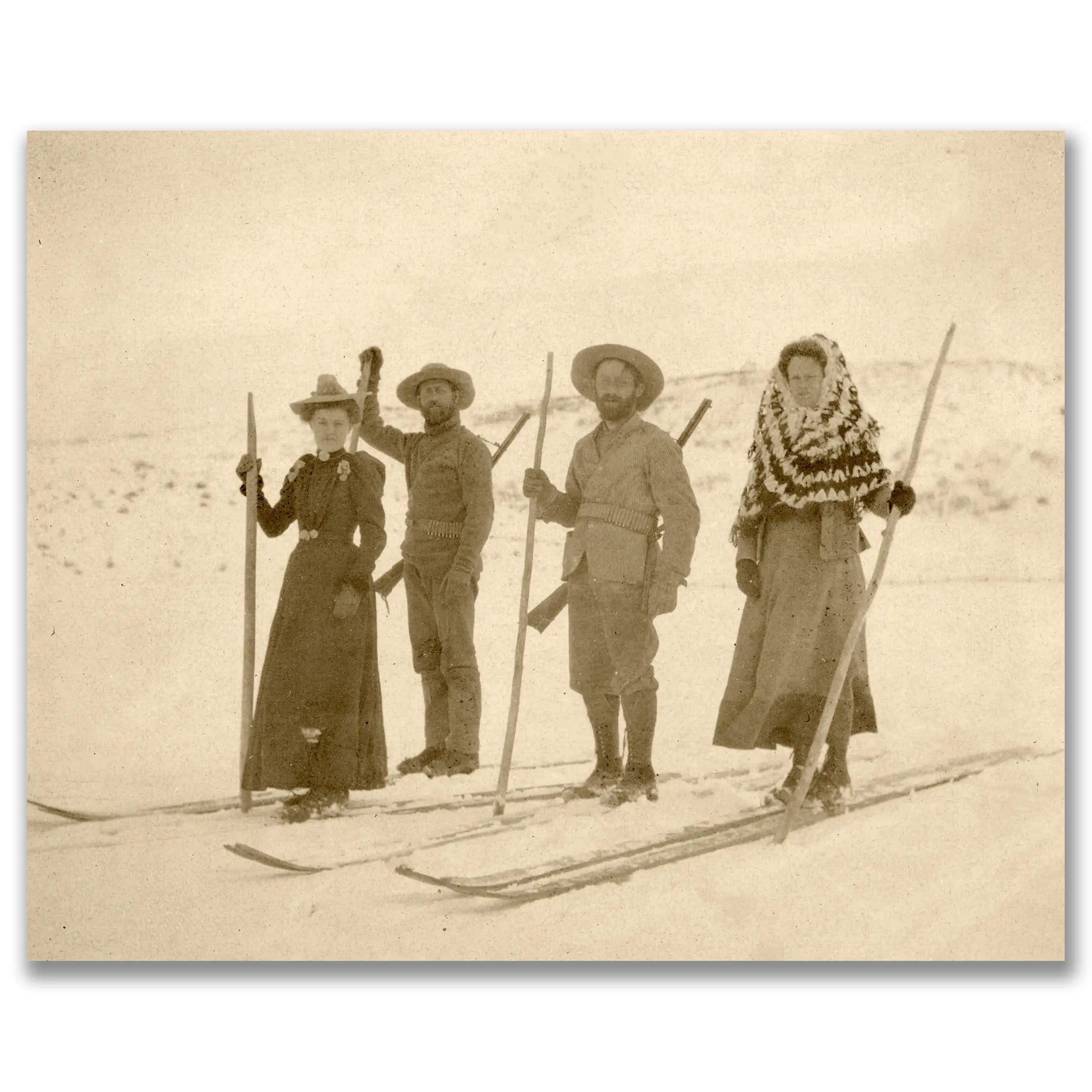 Vintage Ski Club Group Photograph - Main Image