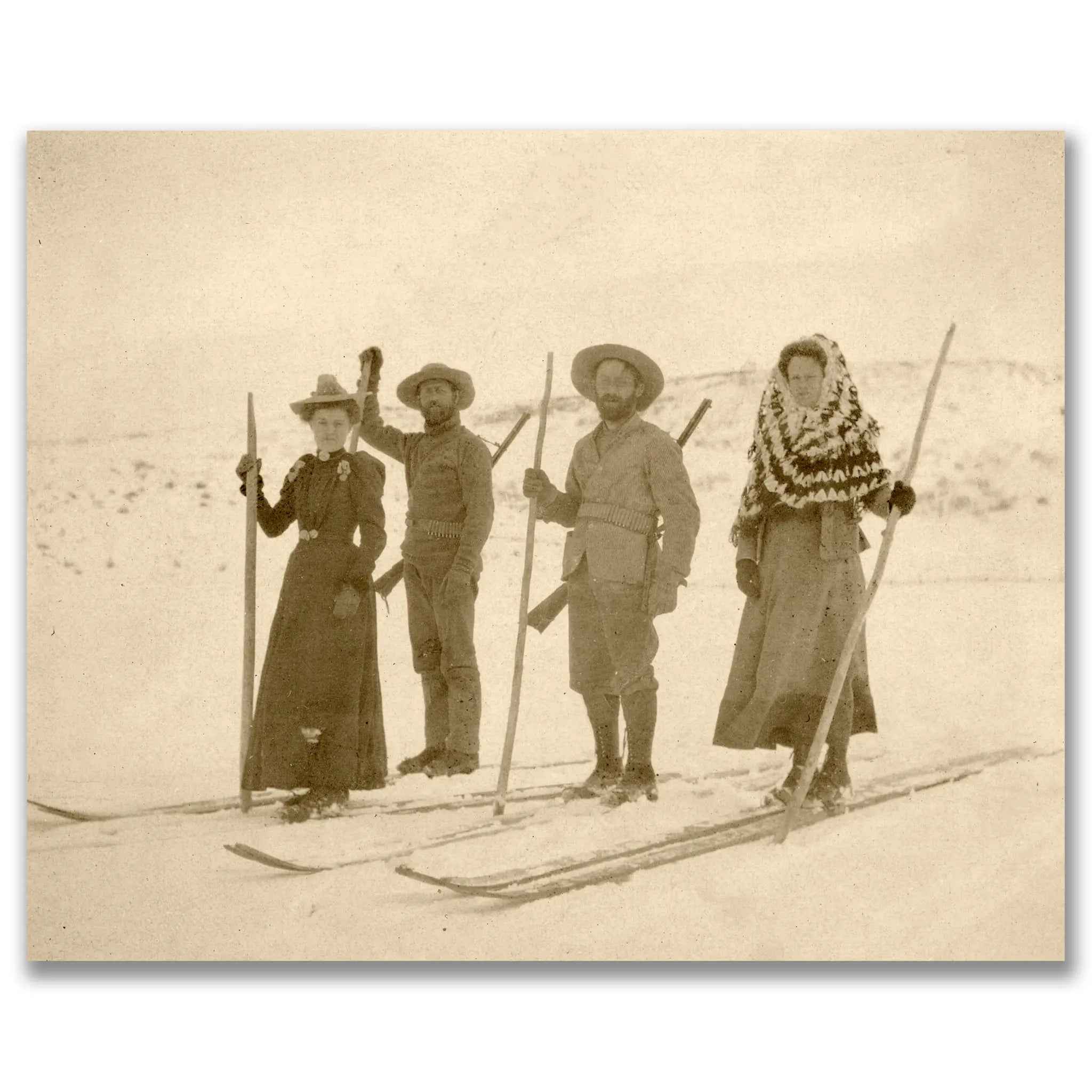 Vintage Ski Club Photograph - Embrace the Pioneer Spirit