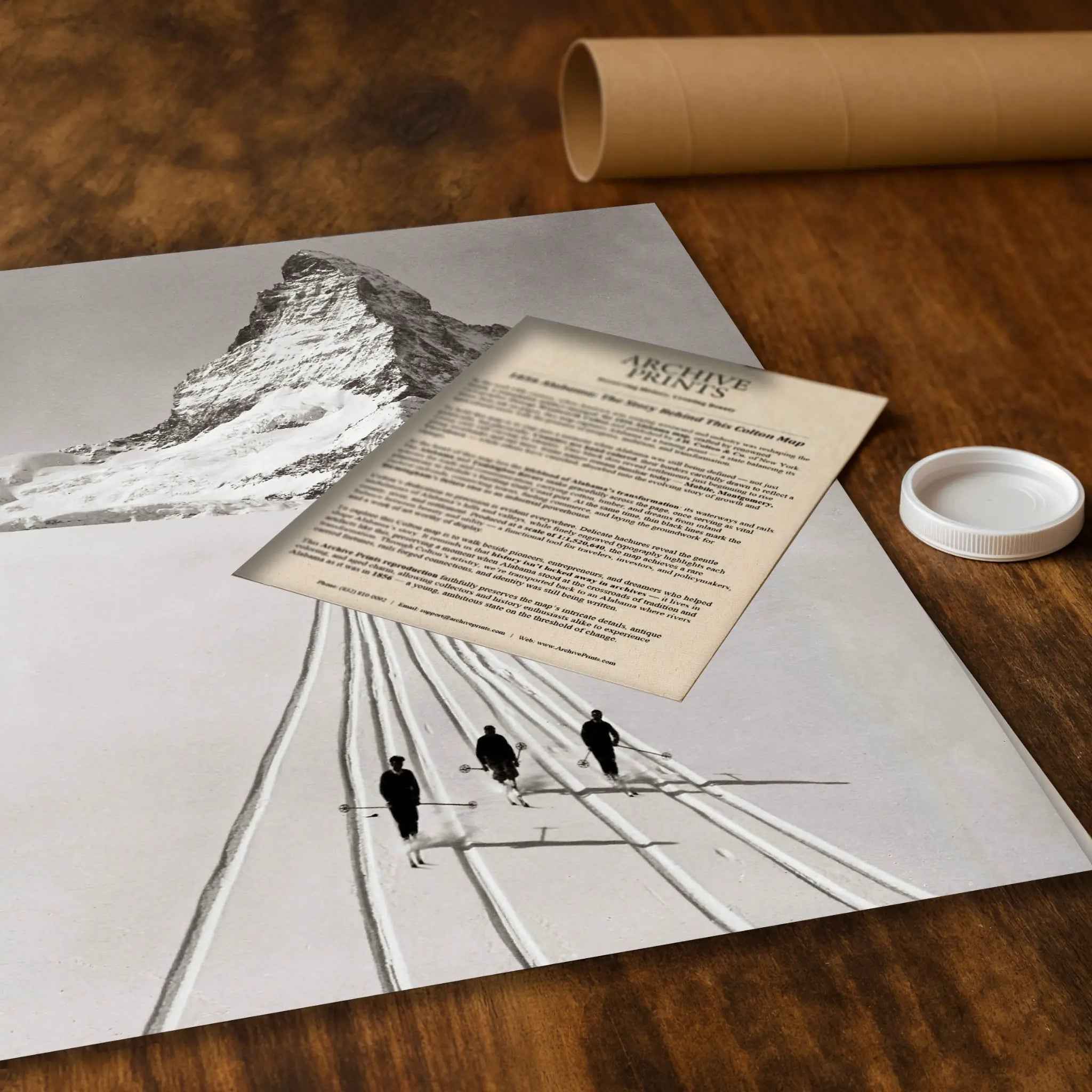 Vintage Matterhorn Ski Photo - Capture Alpine Legends in Timeless Photography