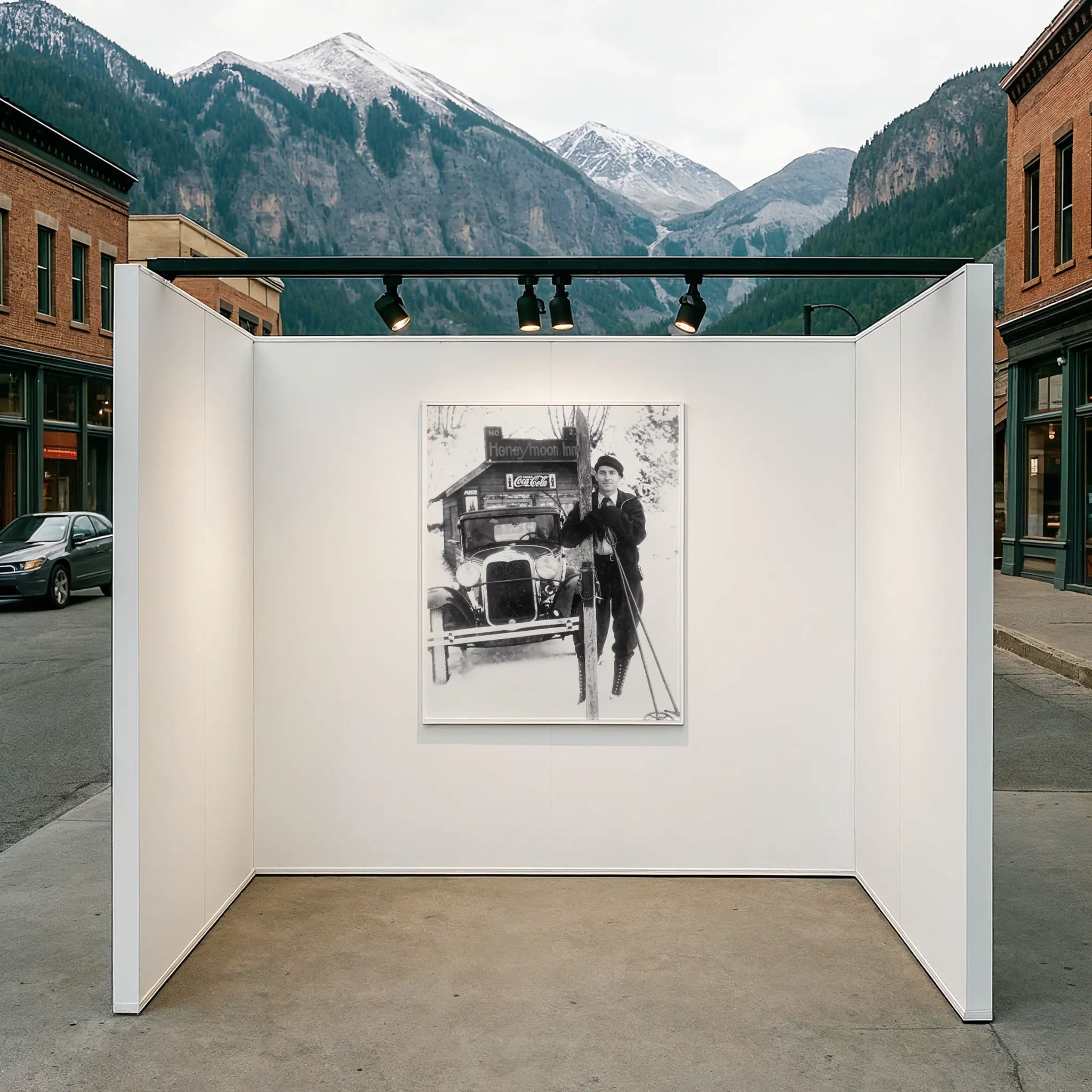 Ski Photo in Mountain Town Gallery