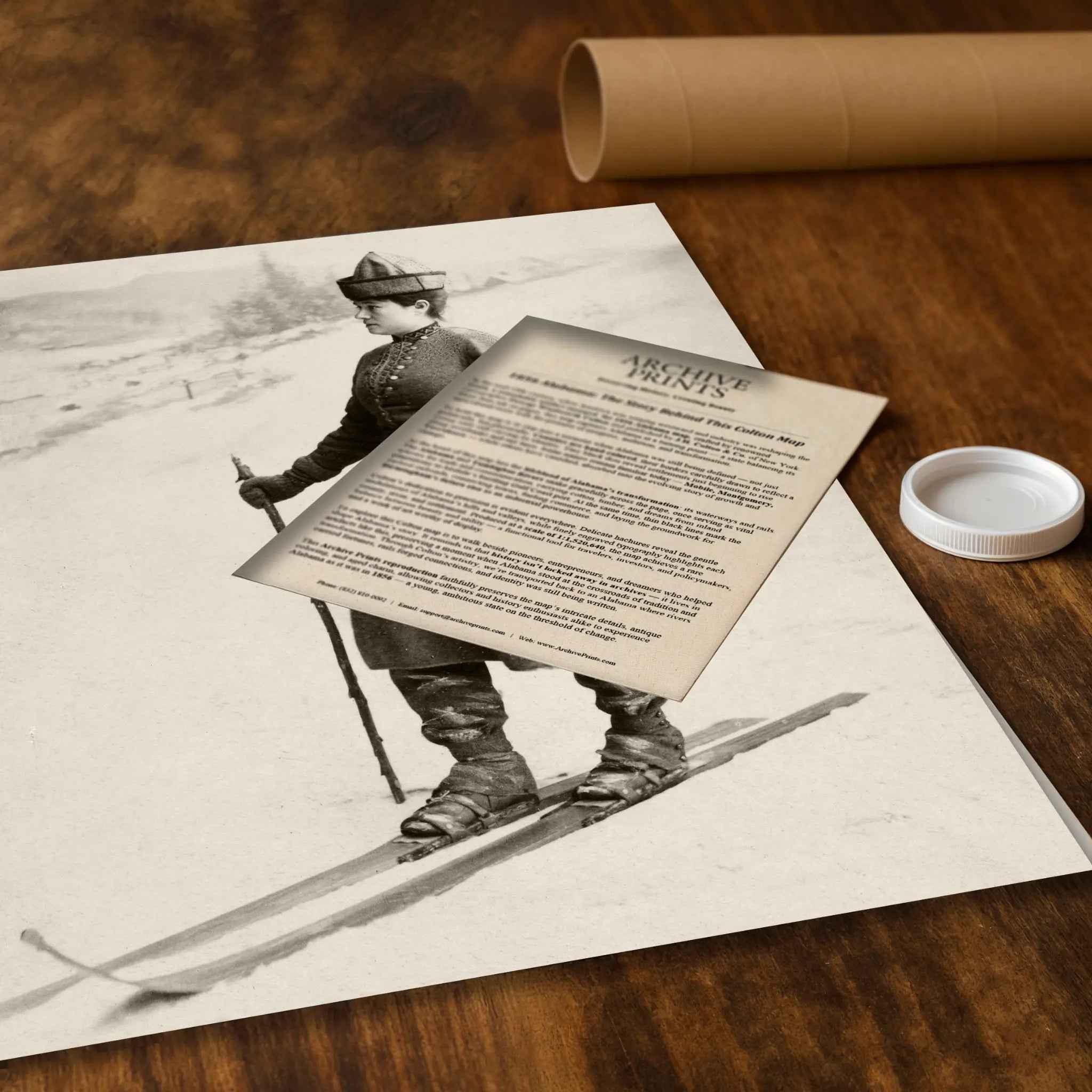 Vintage Military Skier Photograph - Celebrate Alpine Ceremonial Tradition