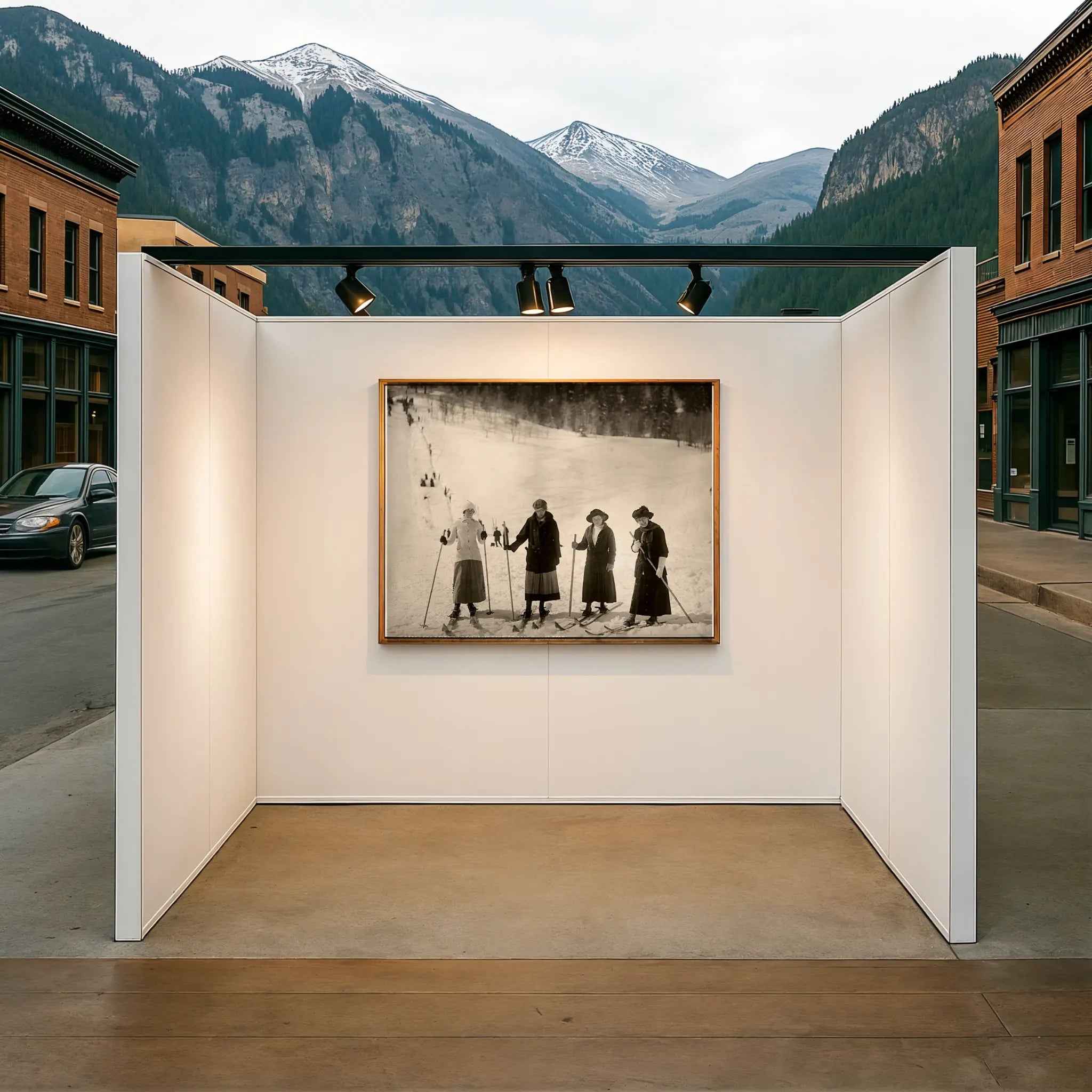 Victorian Women Skiing Photography - Historic Winter Sports Group