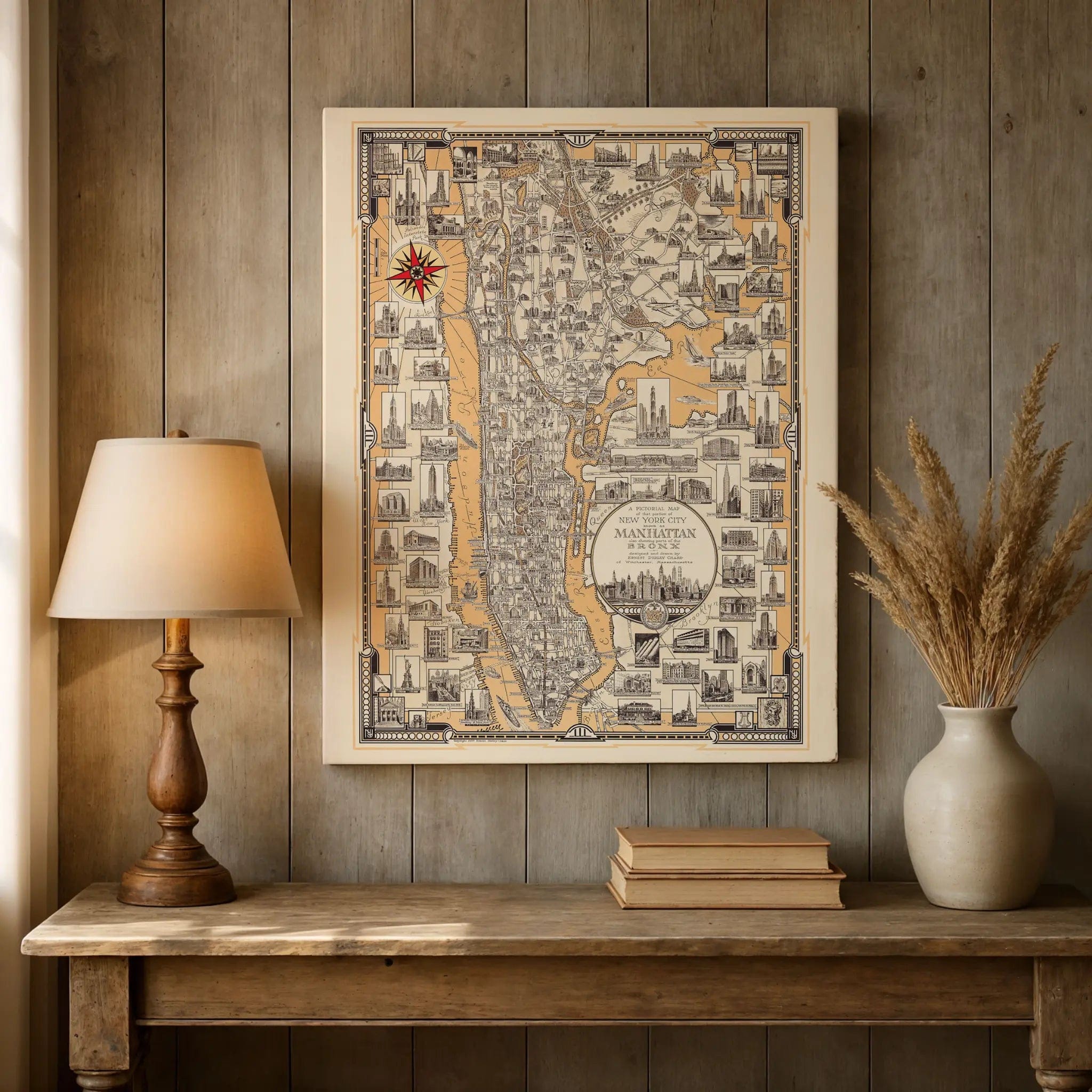 Manhattan Pictorial Map - Vintage 1939 New York City Map for Collectors - Archive Prints