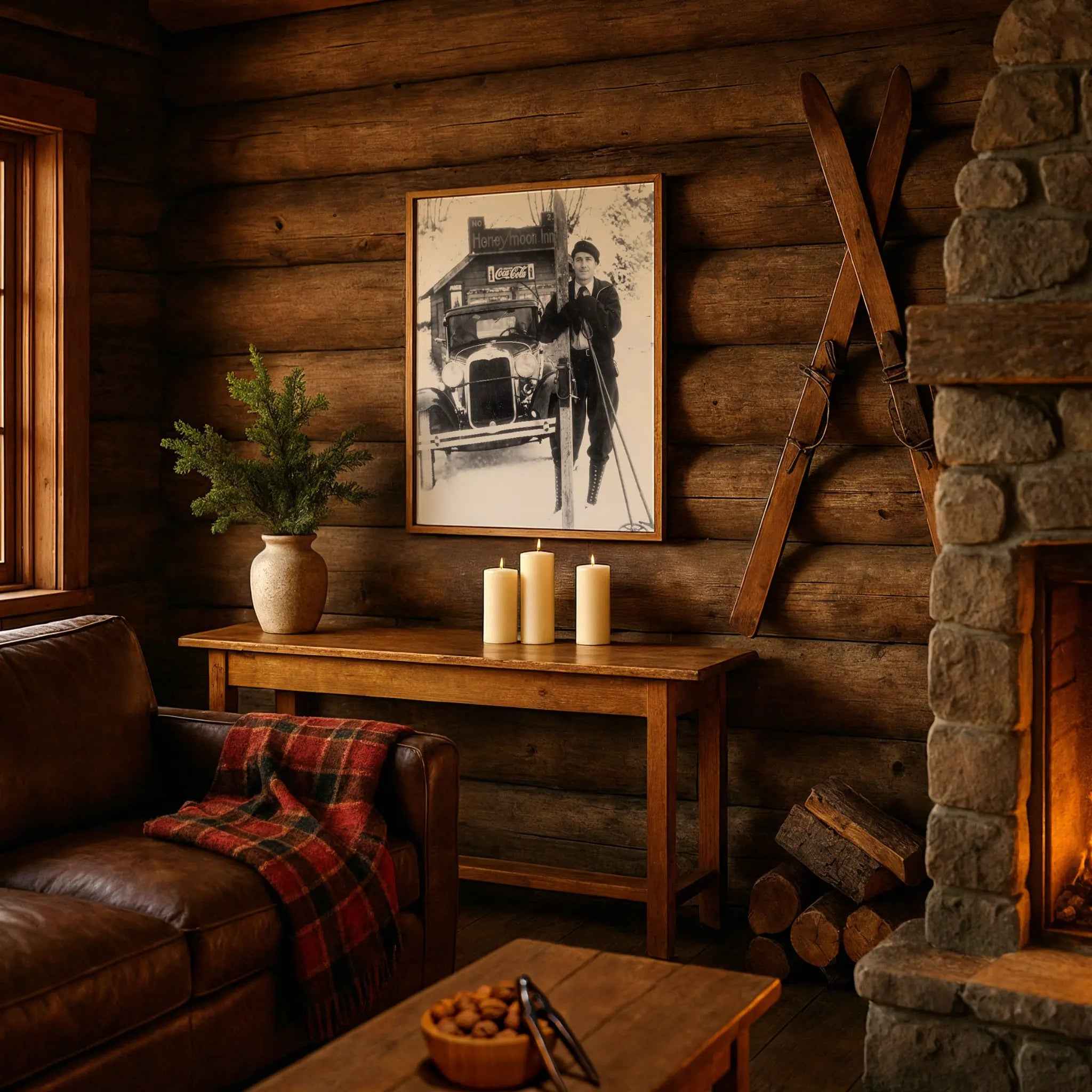 Honeymoon Inn Vintage Ski Photography - Classic Winter Sports Photography Collection