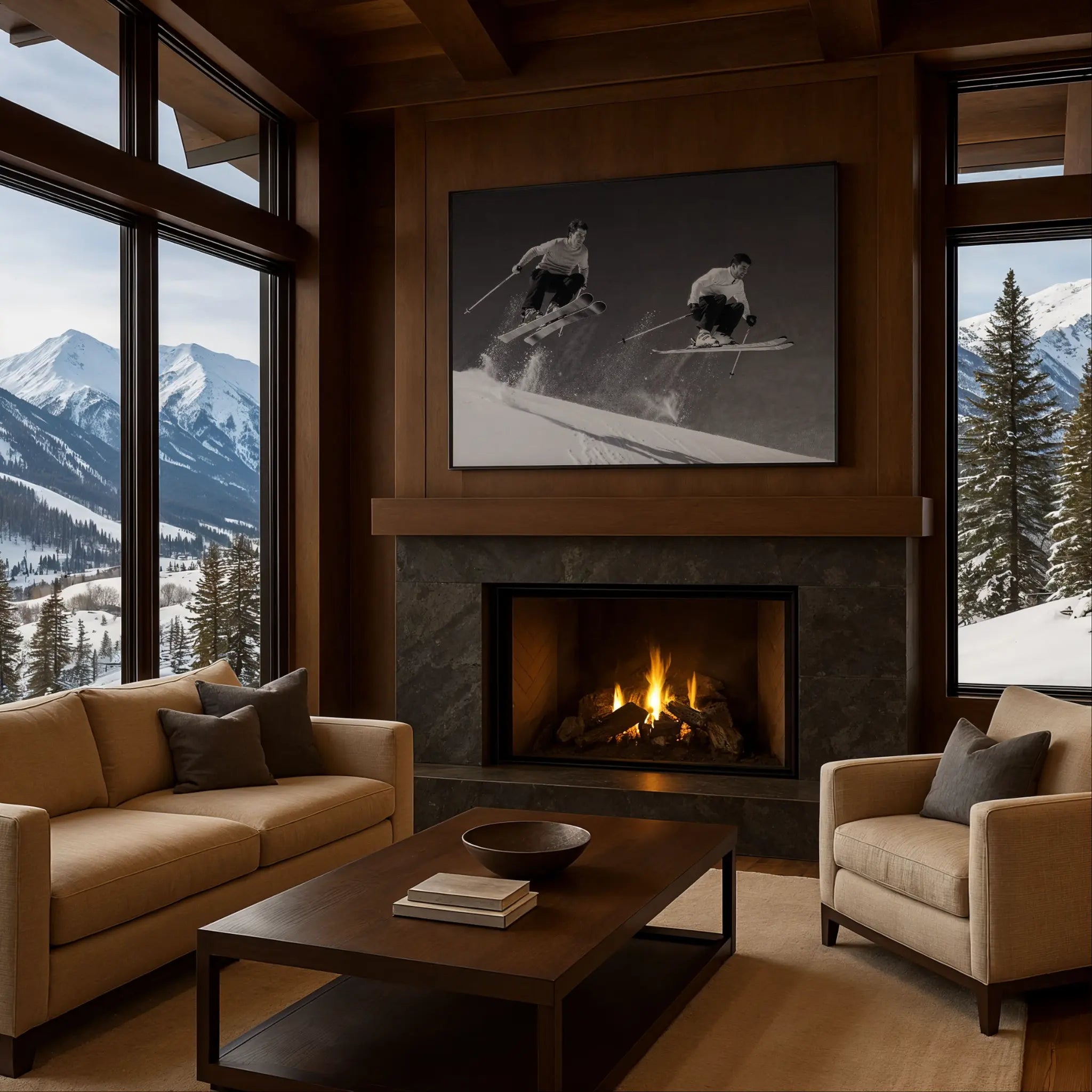 Skiing Photo by Mountain Fireplace