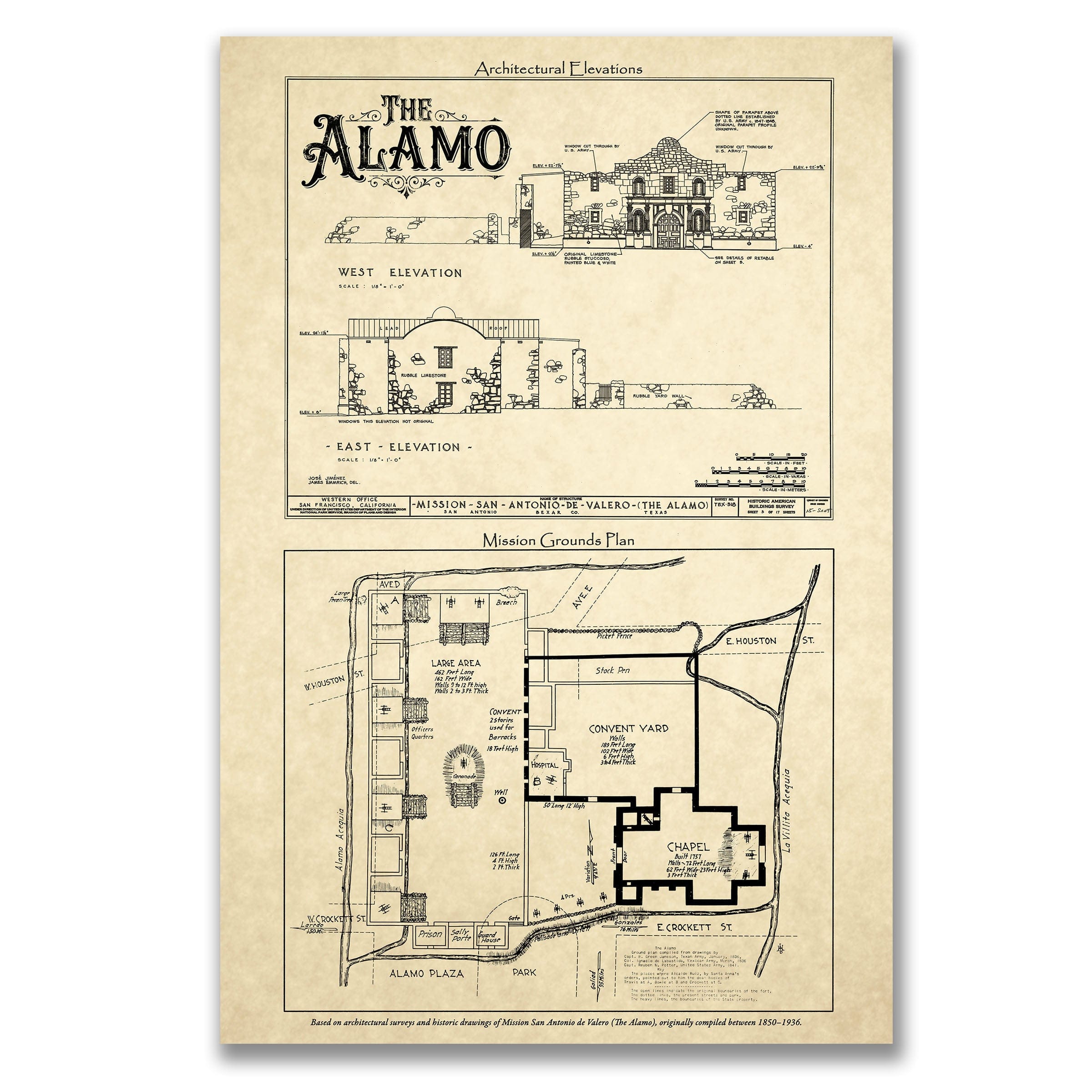 The Alamo Map 2025 - Archive Prints