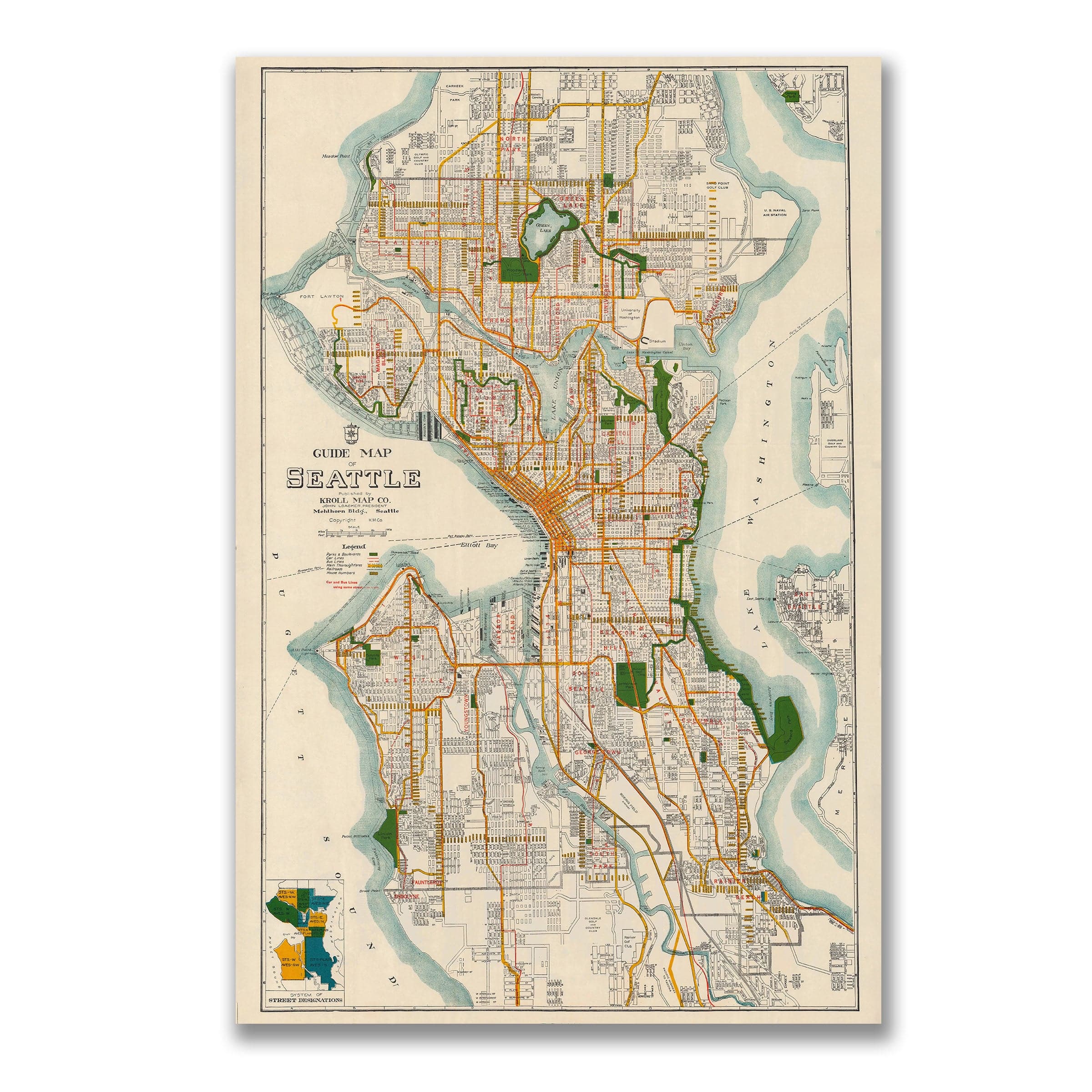 Vintage Philadelphia and Vicinity Map c.1872 - Archive Prints