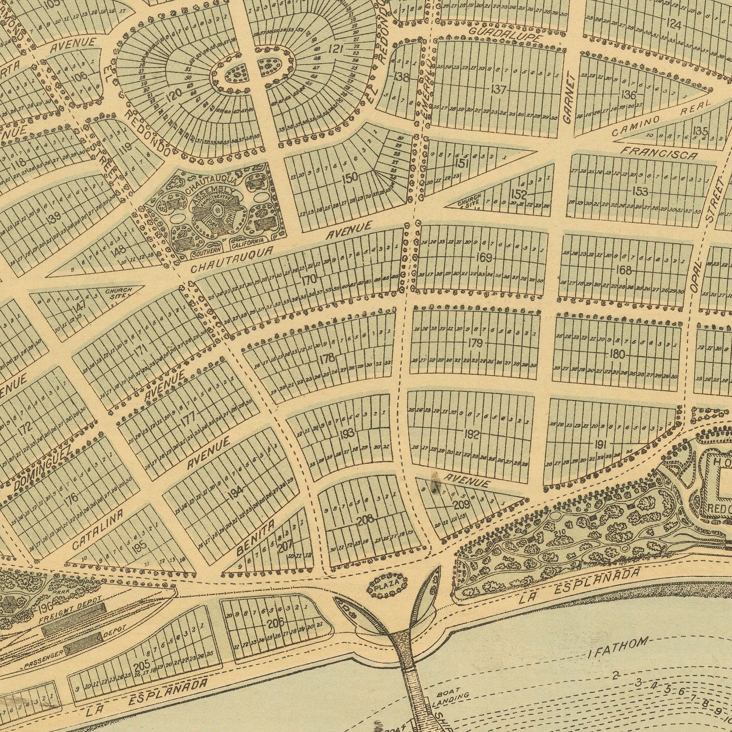 Redondo Beach, California Vintage Map 1887 - Bird's Eye View - Archive Prints