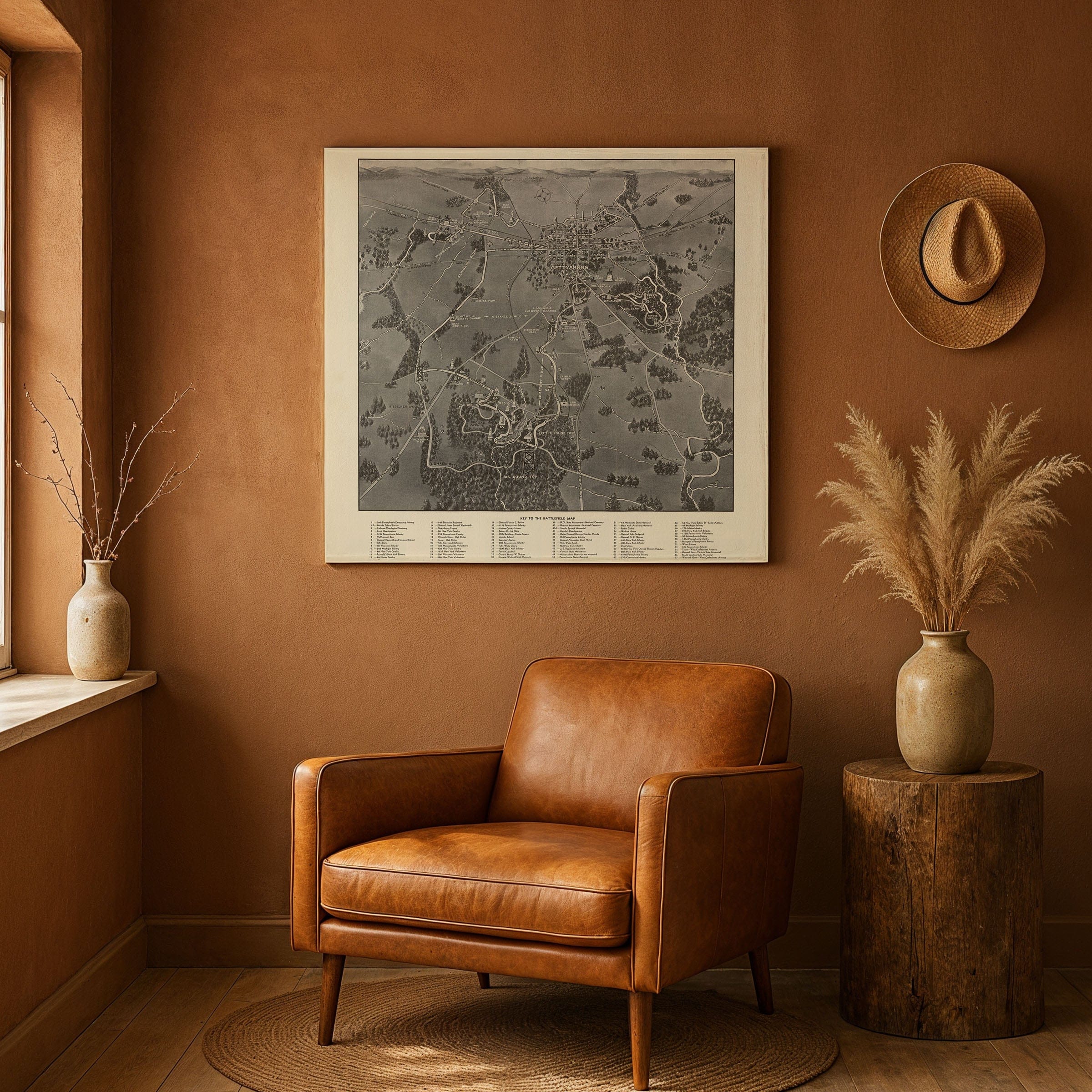 Map of the Battlefield of Gettysburg c. 1890 - Memorial Association