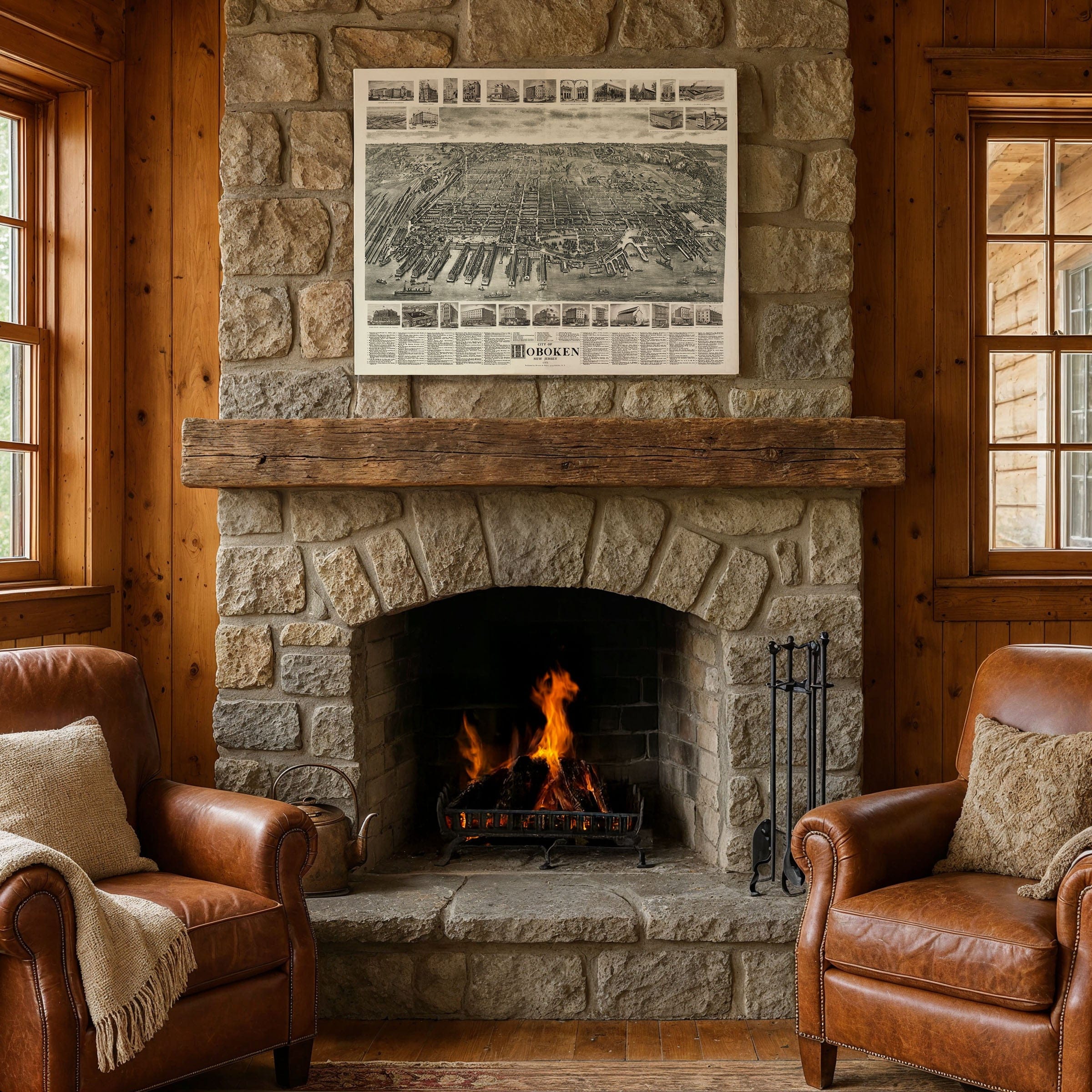 Hoboken, New Jersey Map 1904 - Archive Prints