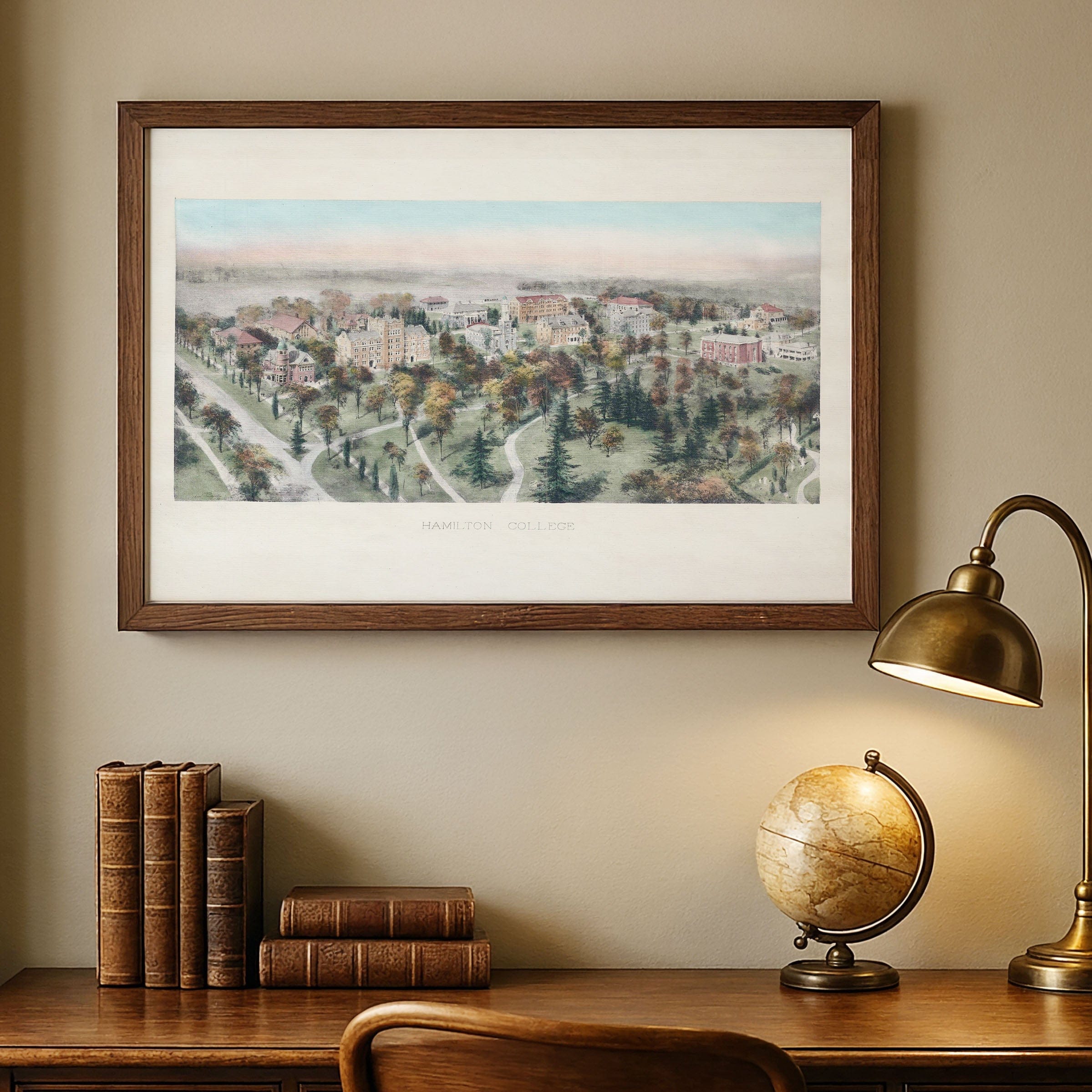 Hamilton College, Clinton, New York Map 1908