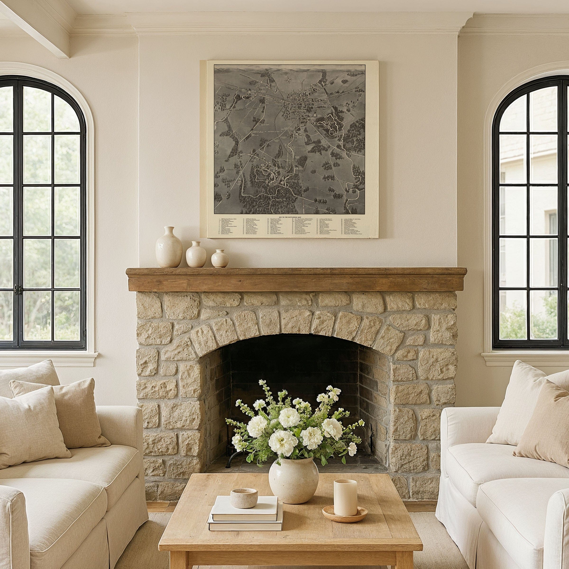 Map of the Battlefield of Gettysburg c. 1890 - Memorial Association