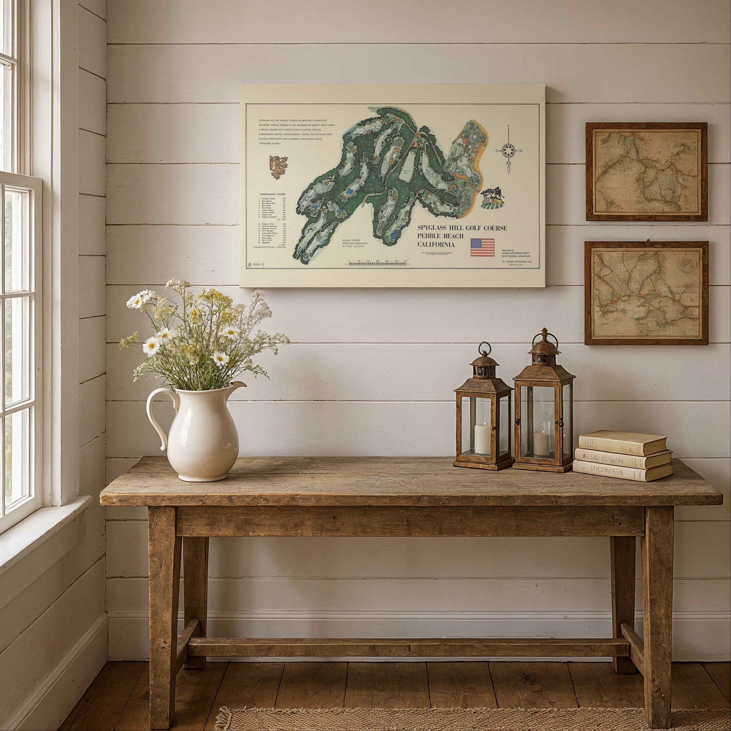 Spyglass Hill Golf Course Map 1974 - Archive Prints