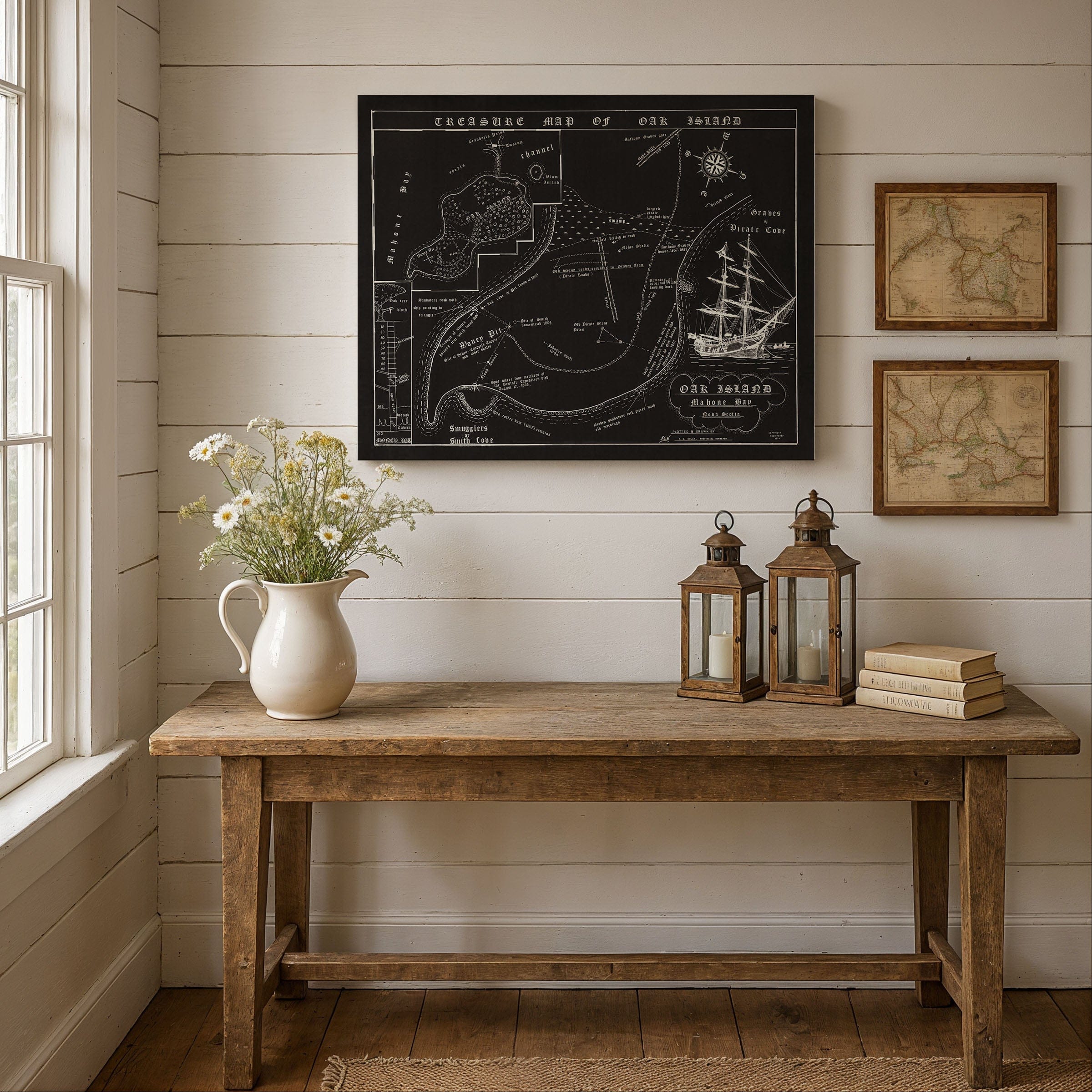 Oak Island Treasure Map c.1974