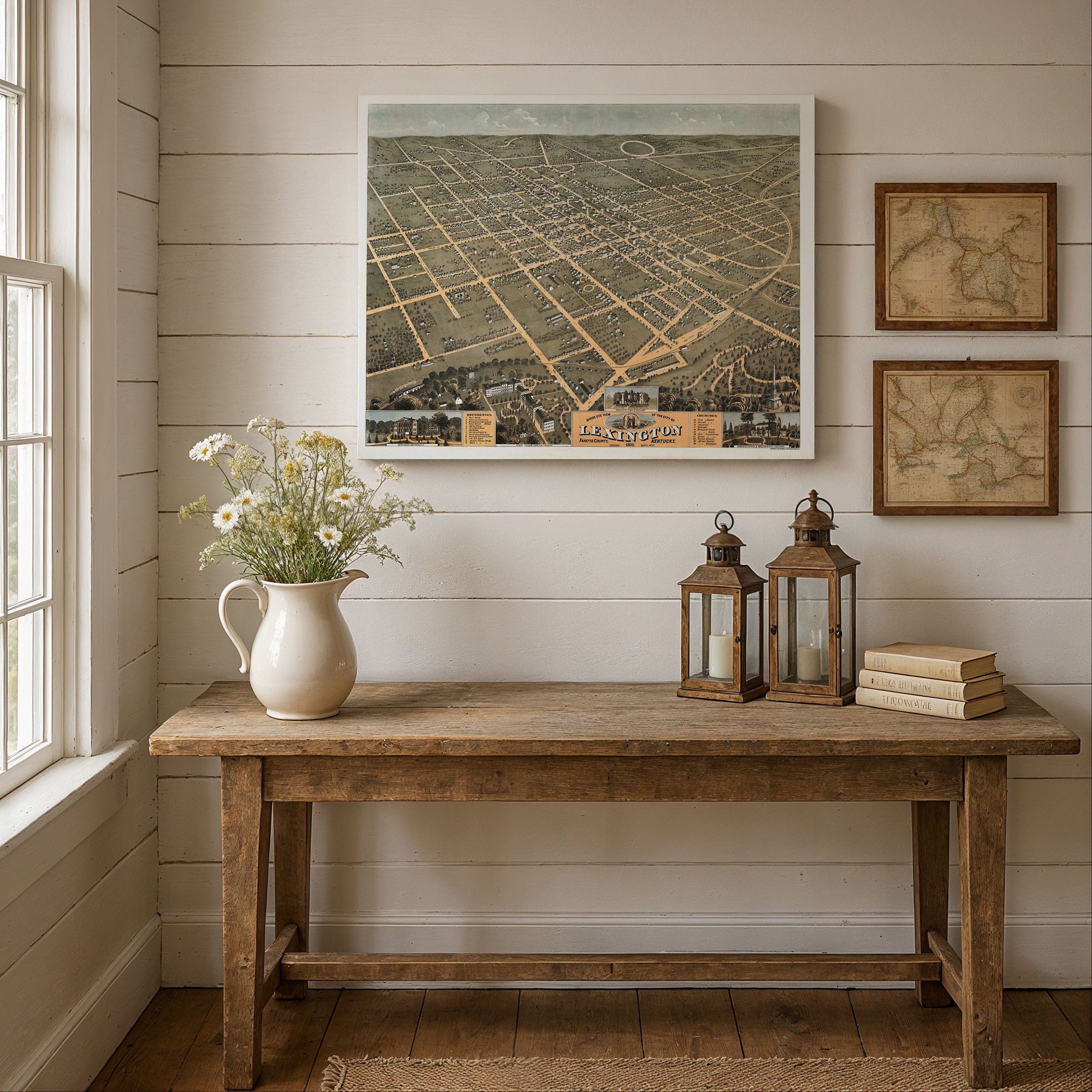 Lexington, Fayette County, KY Map 1871 - Archive Prints