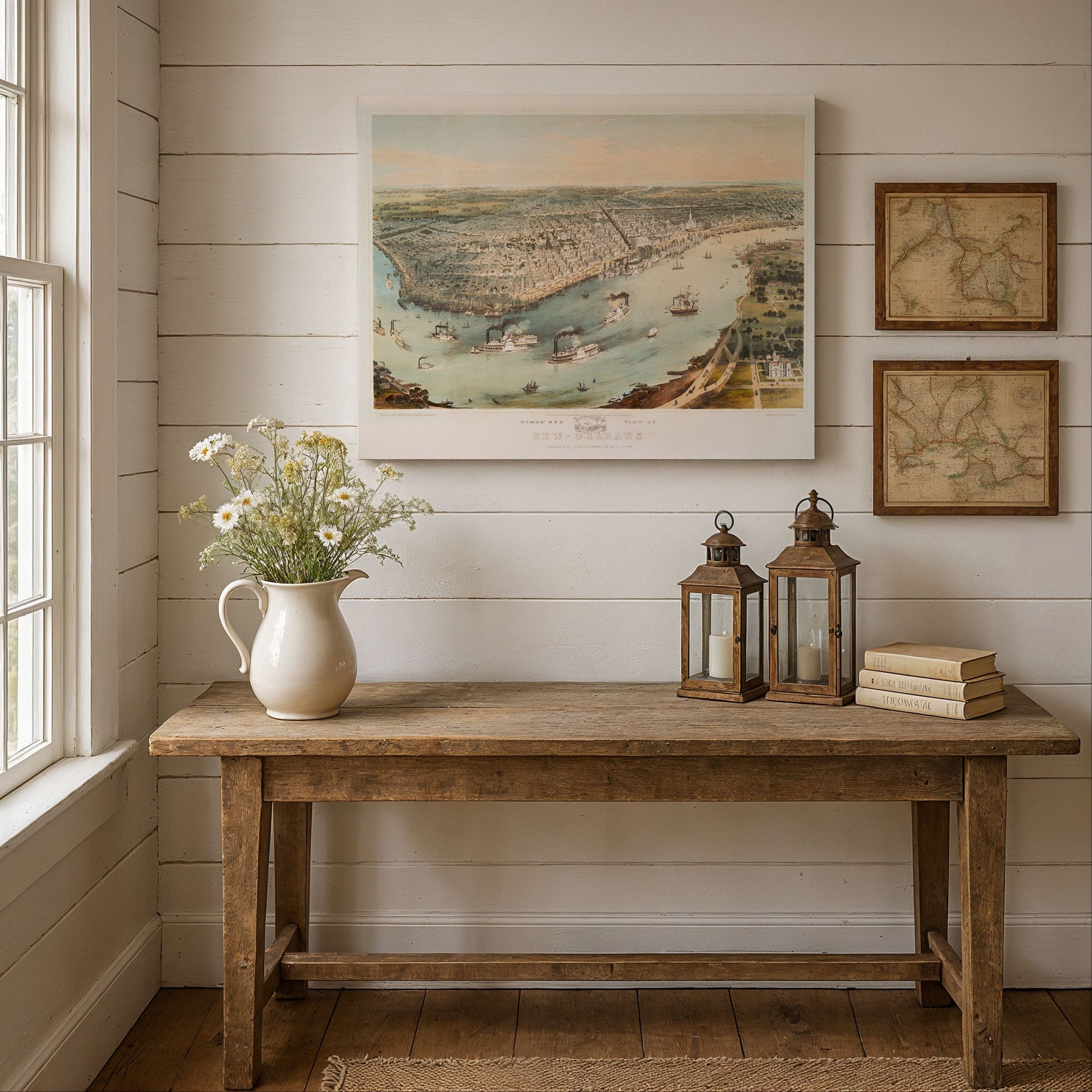 New Orleans Map 1851 - Archive Prints