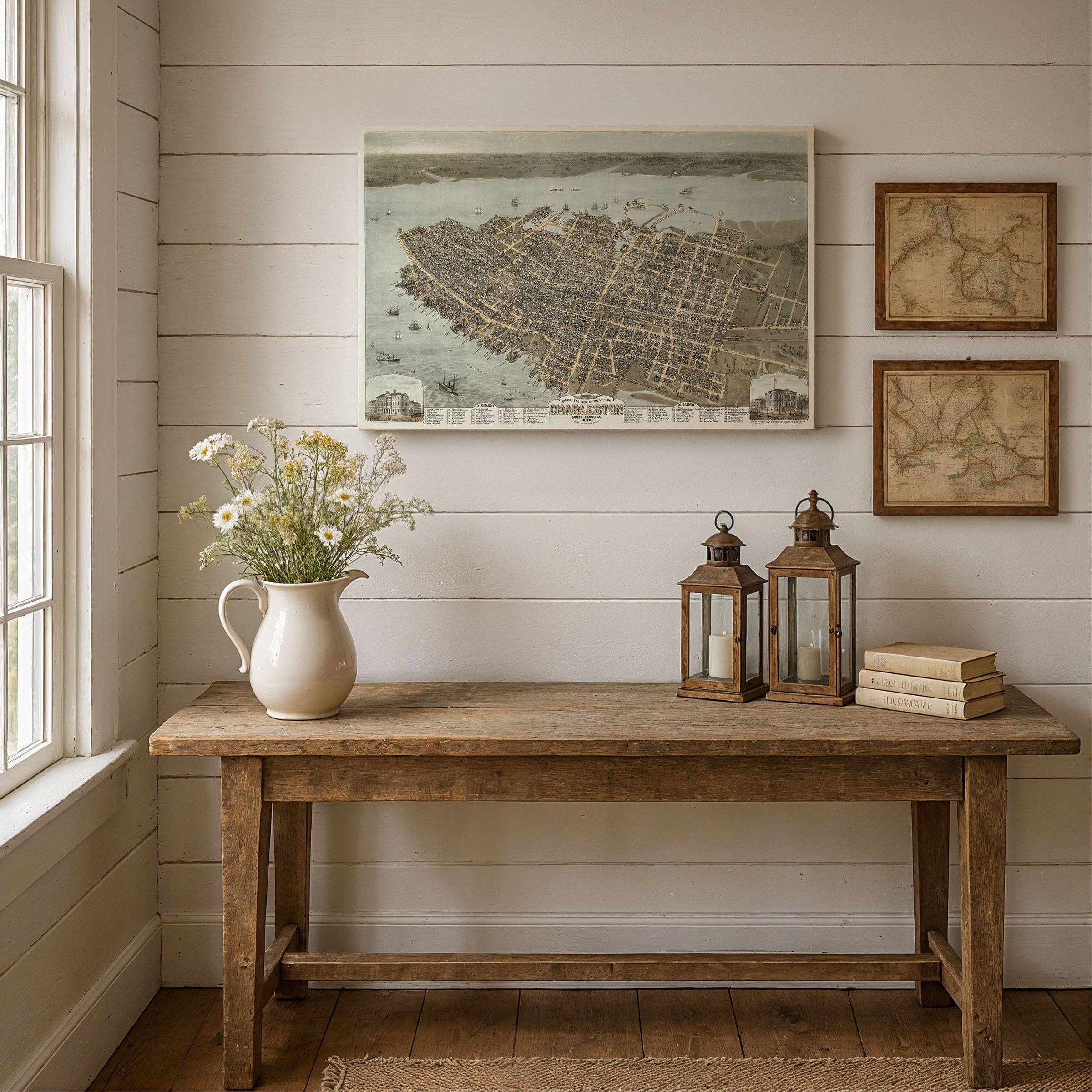 Charleston, South Carolina Map 1872 - Archive Prints