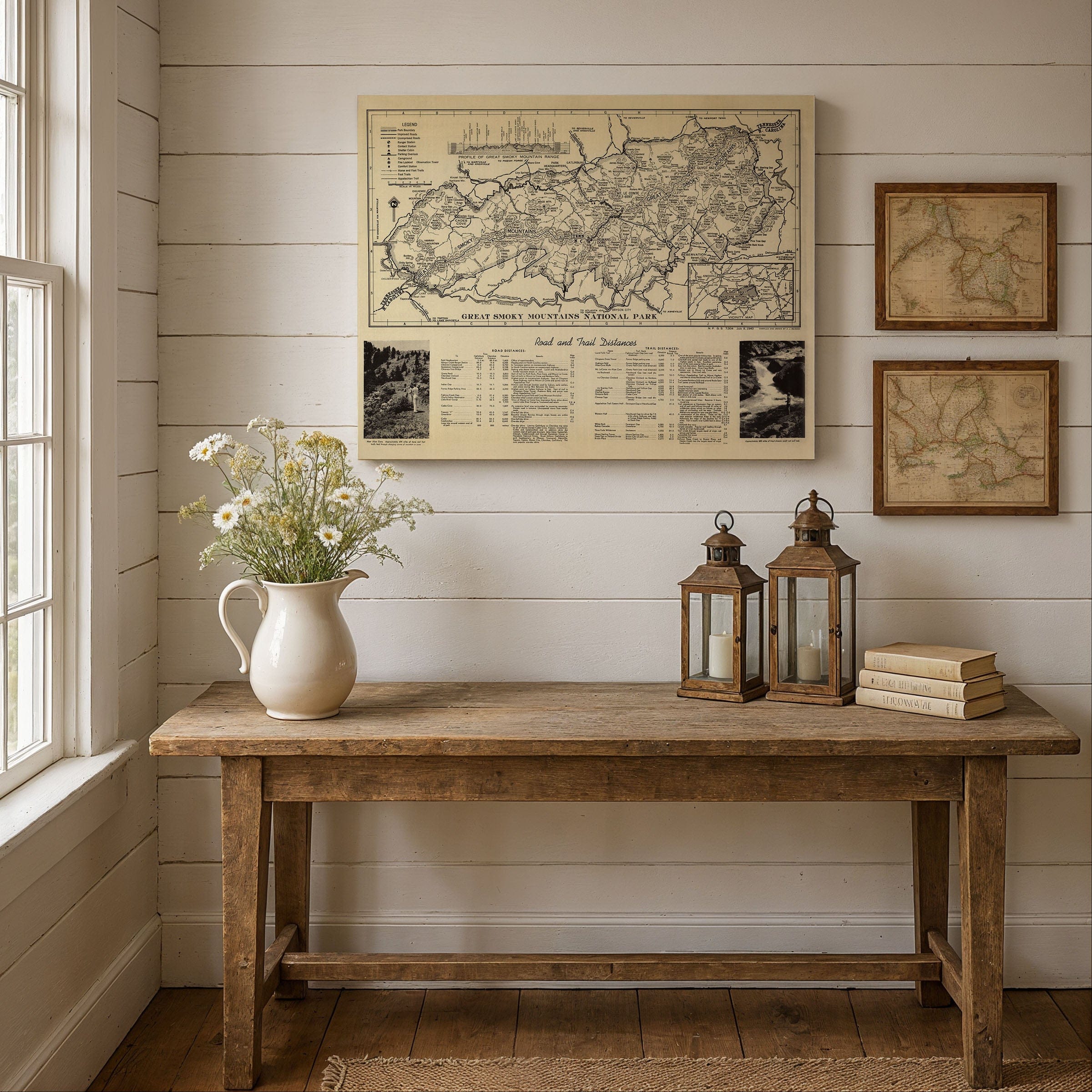 Great Smoky Mountains National Park Map 1940 - Archive Prints