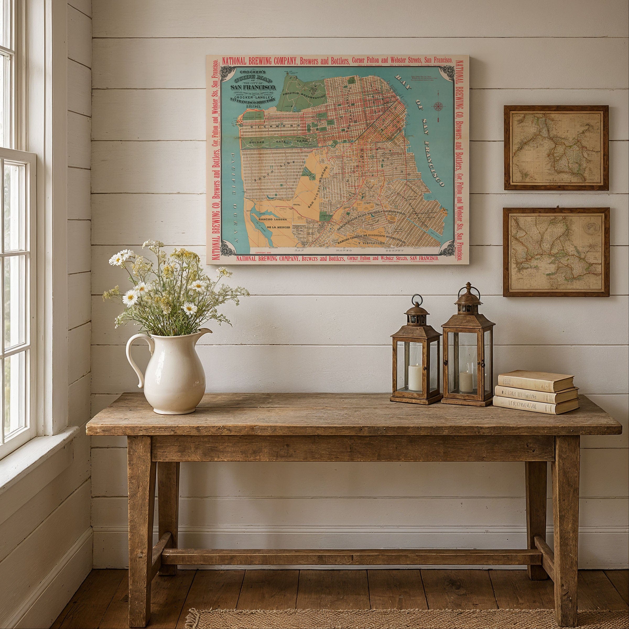 City of San Francisco Map 1896 - Archive Prints