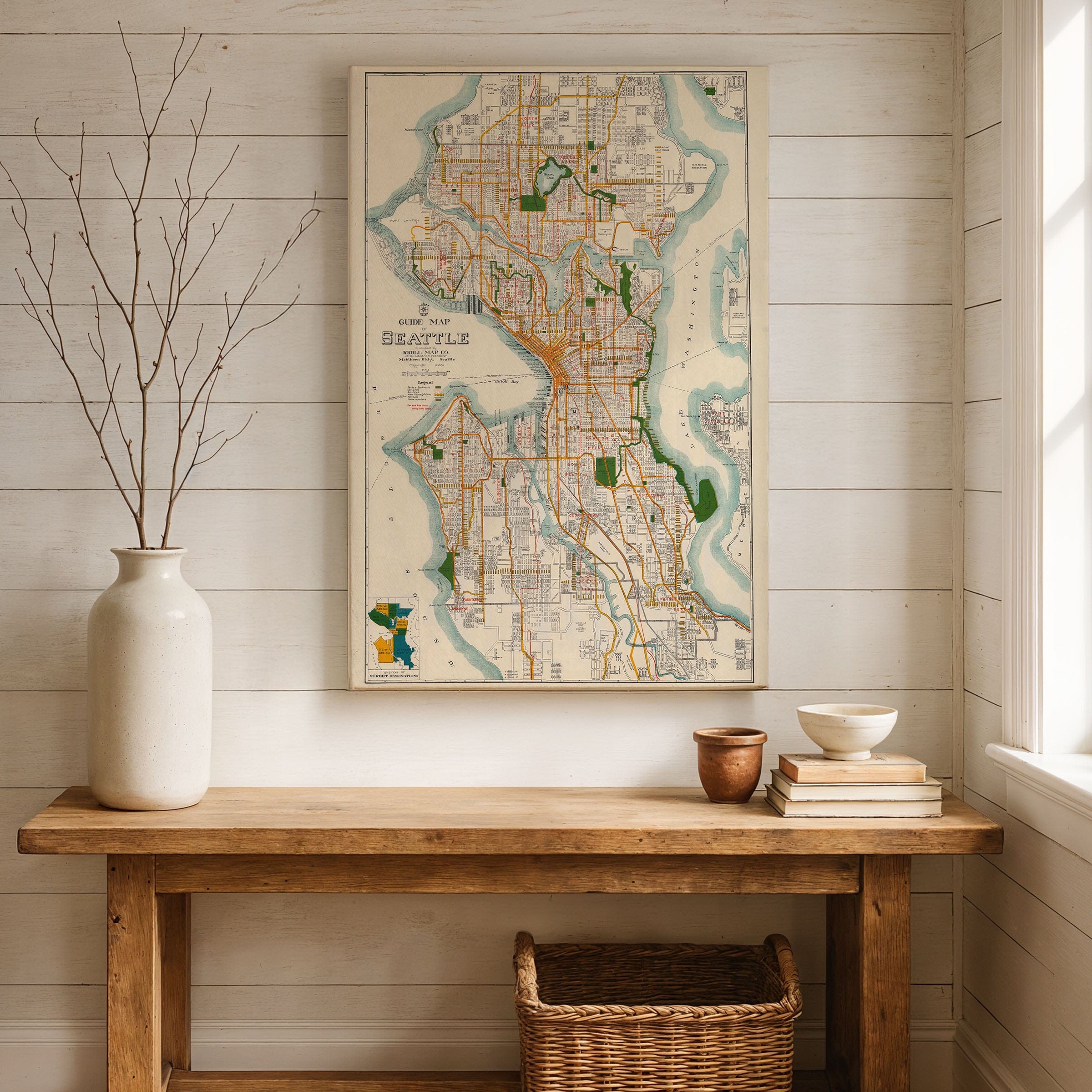 Vintage Philadelphia and Vicinity Map c.1872 - Archive Prints