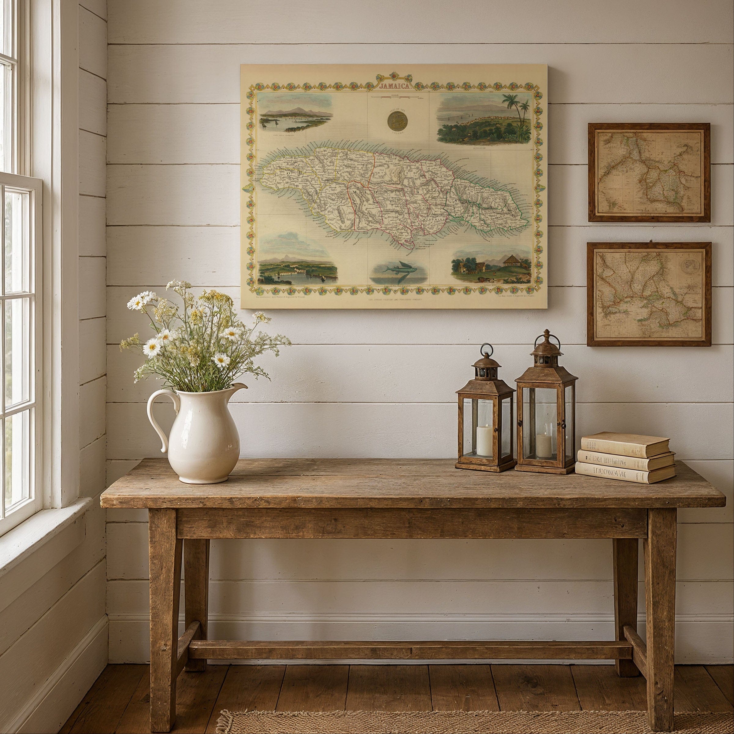 Jamaica Map 1851 - Archive Prints