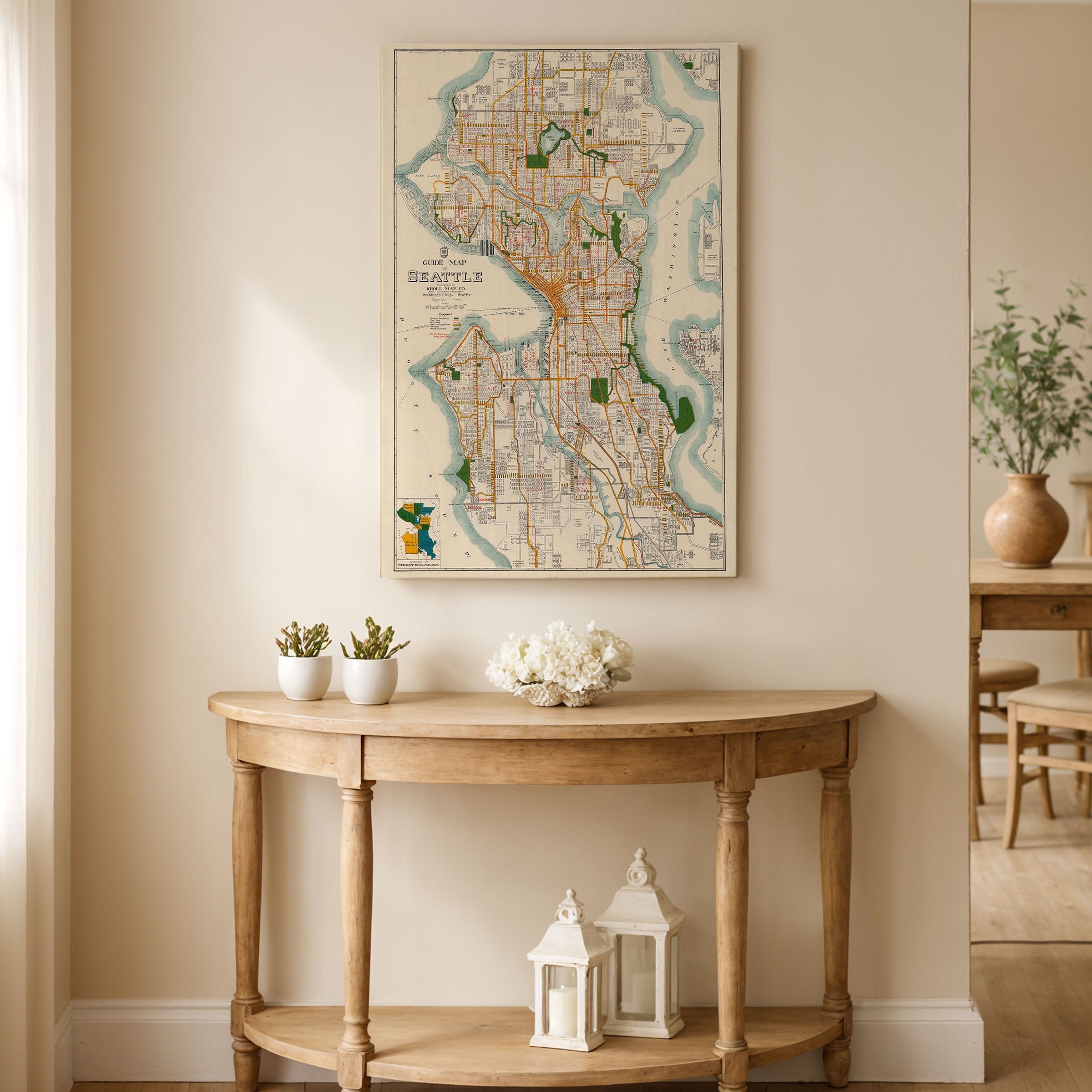 Vintage Philadelphia and Vicinity Map c.1872 - Archive Prints