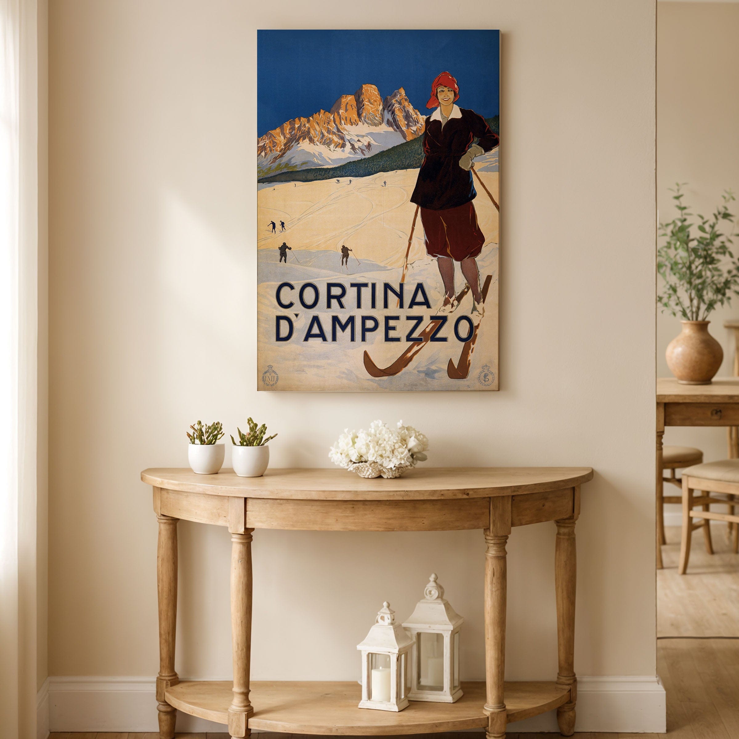 Cortina d'Ampezzo Ski Poster c.1920 - Archive Prints
