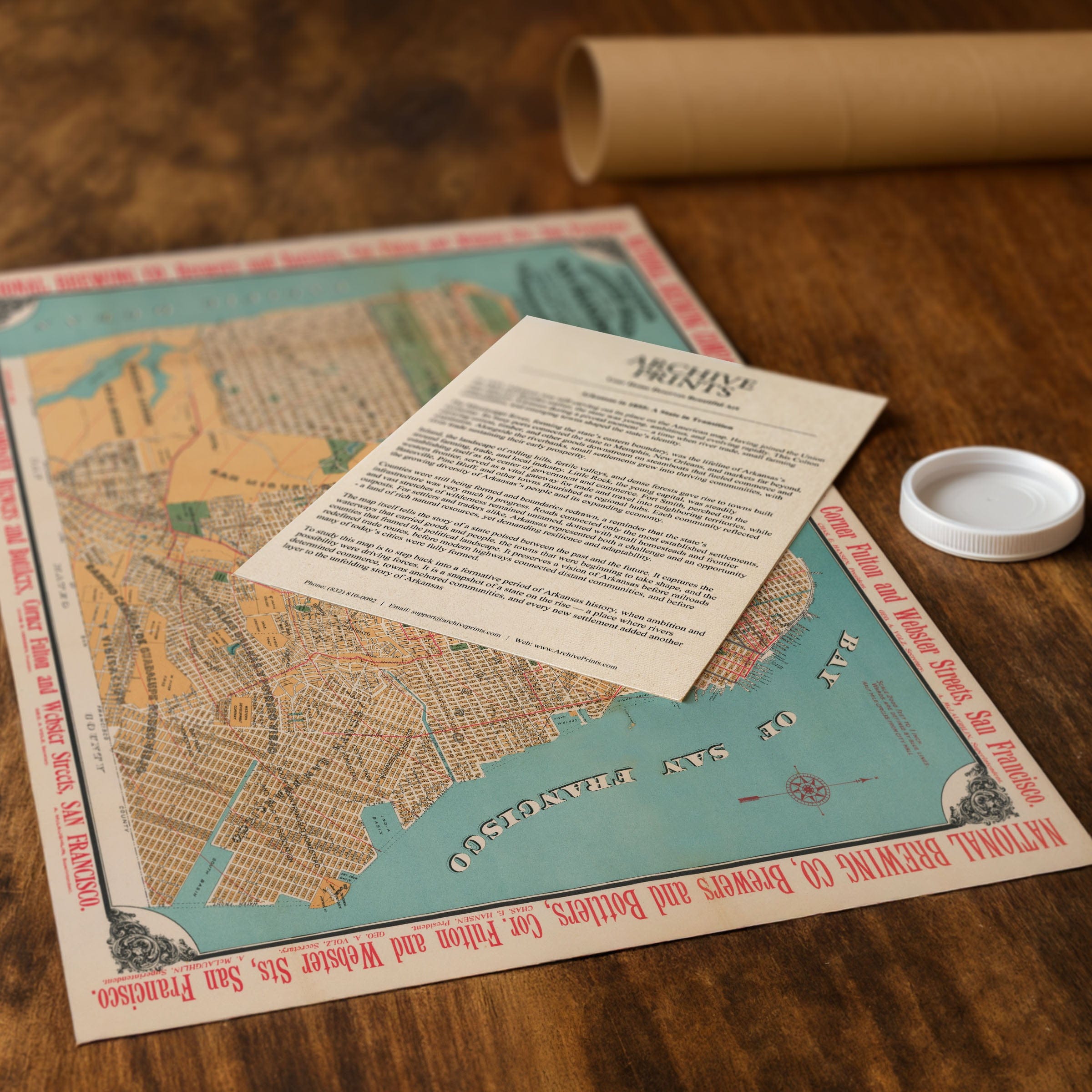 City of San Francisco Map 1896 - Archive Prints