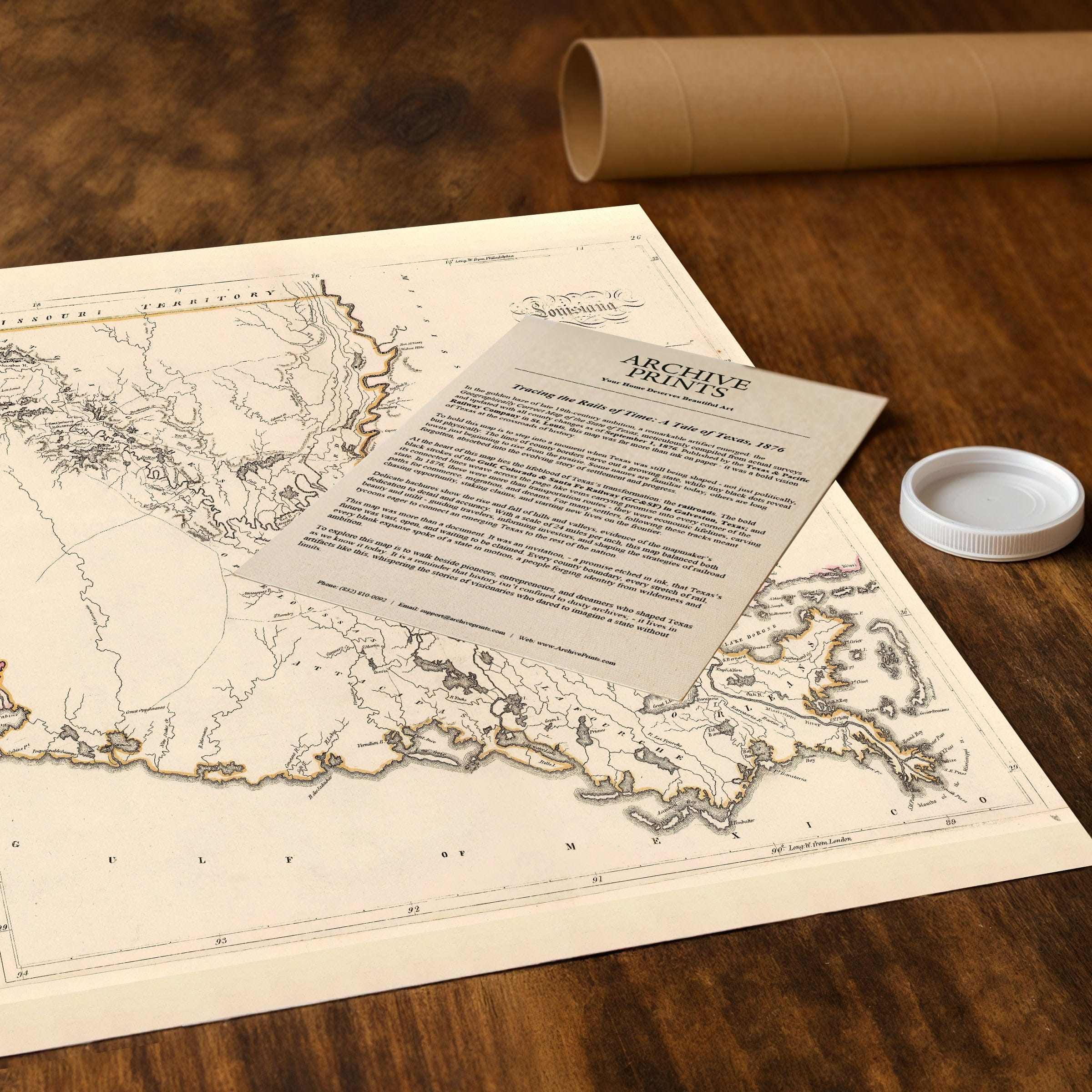 Vintage Louisiana Map 1816 - John Cary Early Statehood - Archive Prints