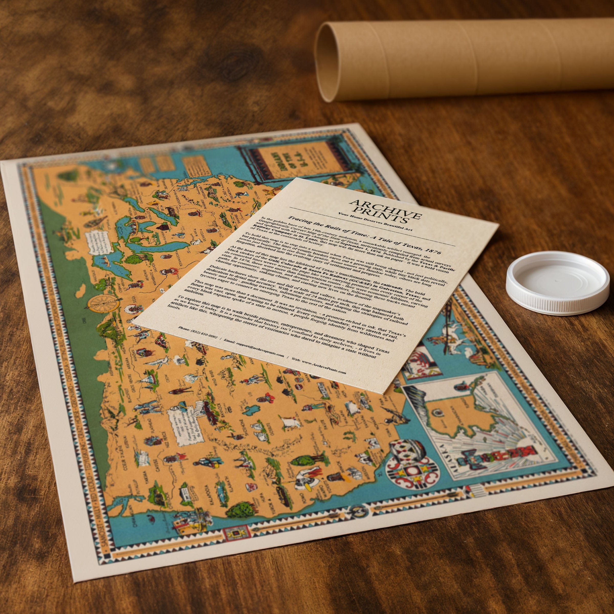 Indians of the United States Map 1944 - Archive Prints