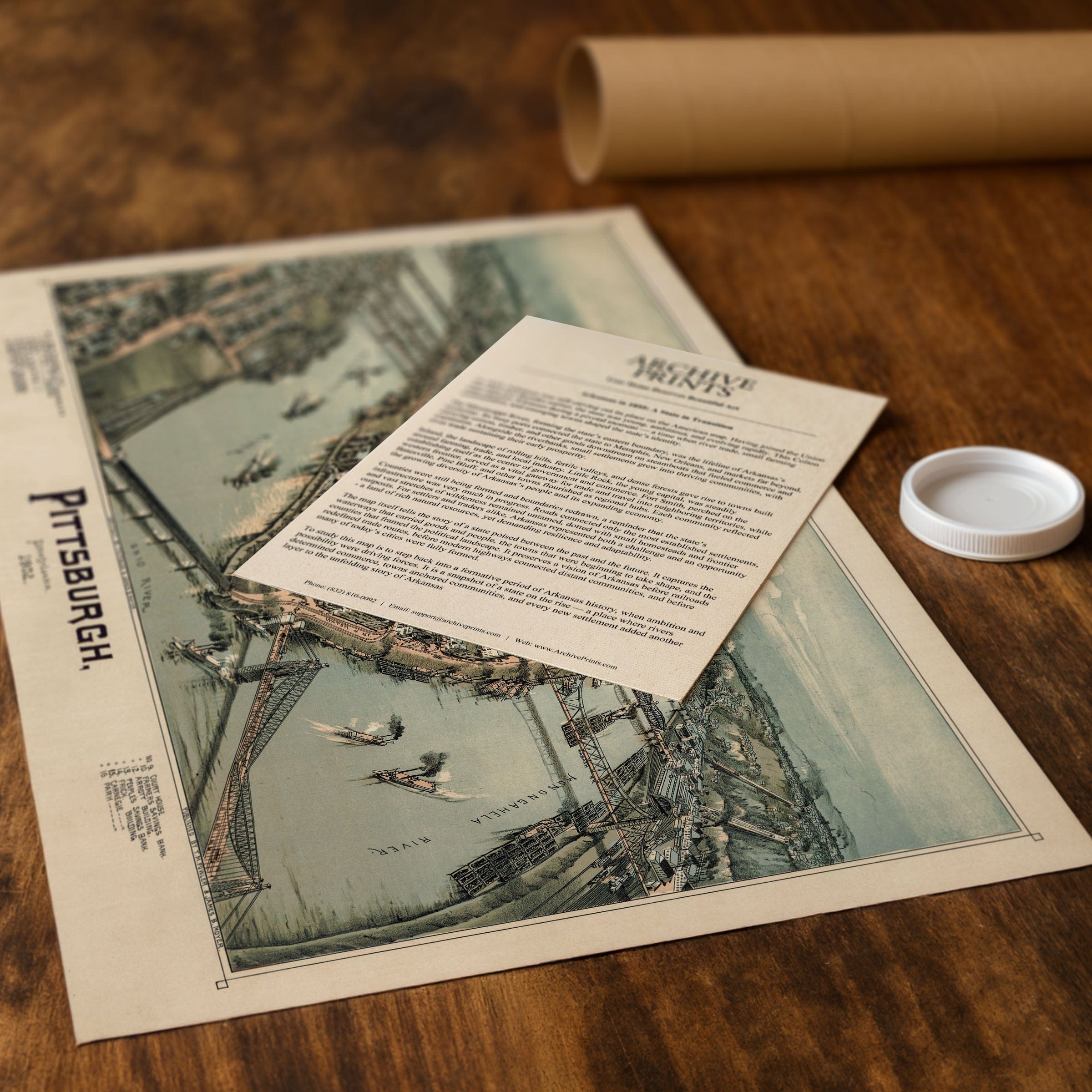 Pittsburgh, Pennsylvania Vintage Map 1902 - Steel City Survey