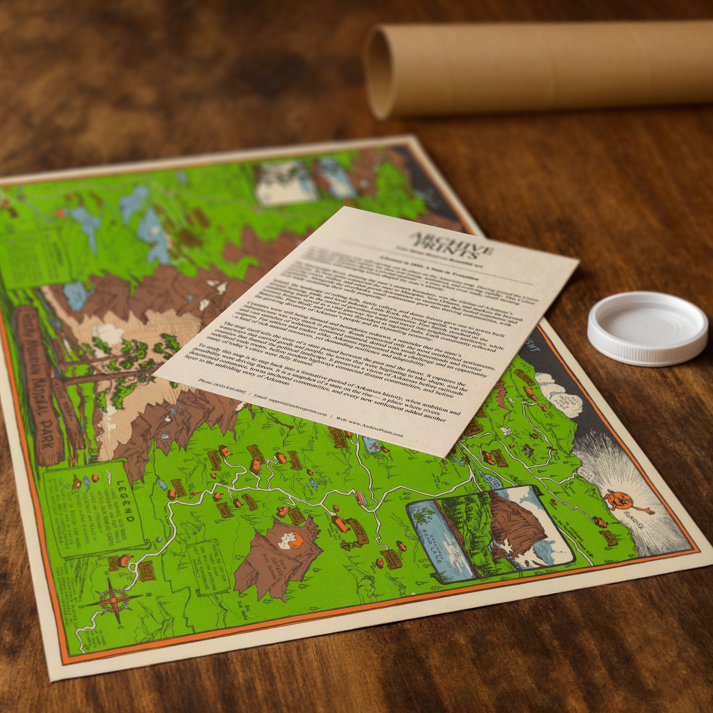 Rocky Mountain National Park (Estes Park) 1948 - Richardson Rome Pictorial Map