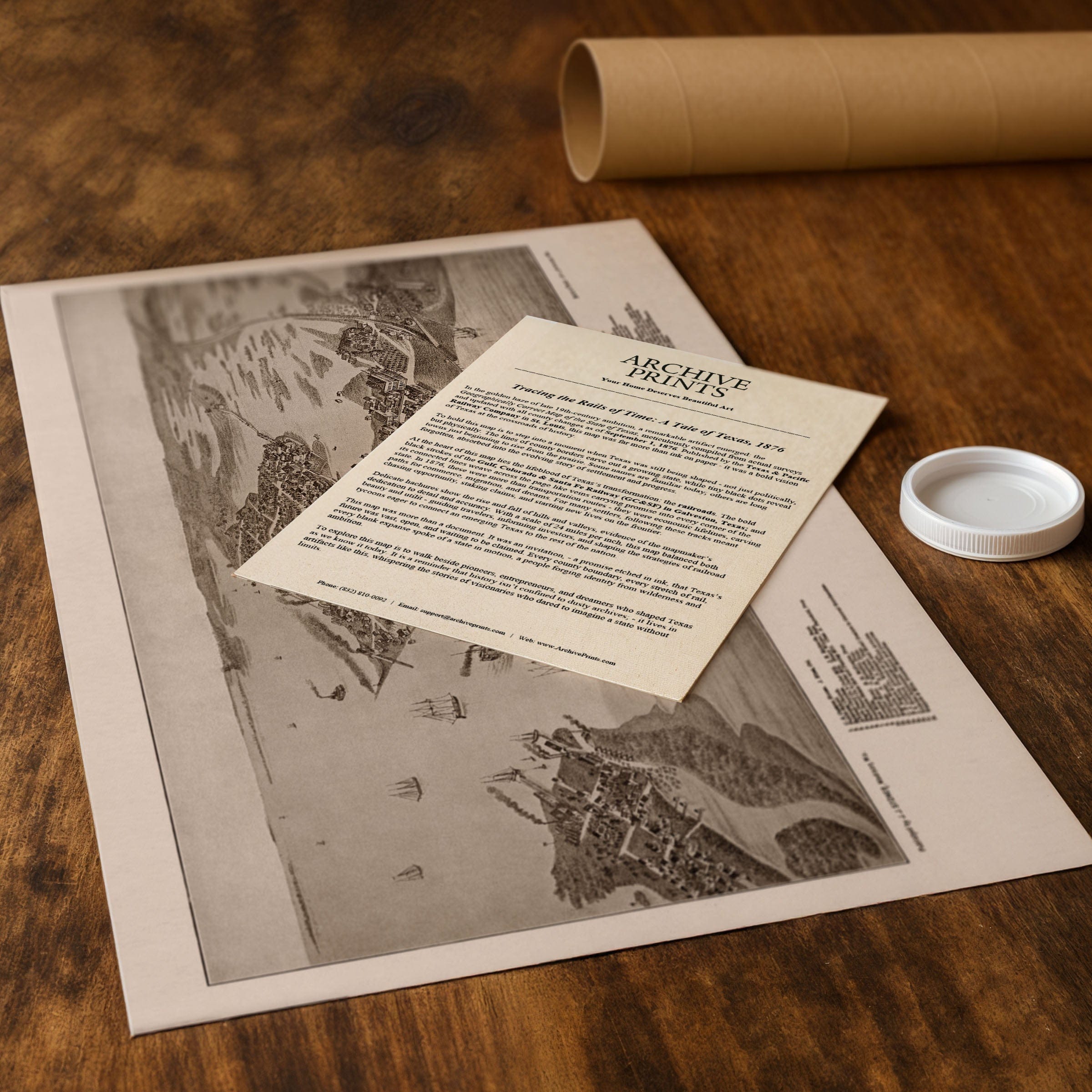 Cedar Key Florida Map - 1884 Historic Gulf Coast Bird's-Eye View - Archive Prints