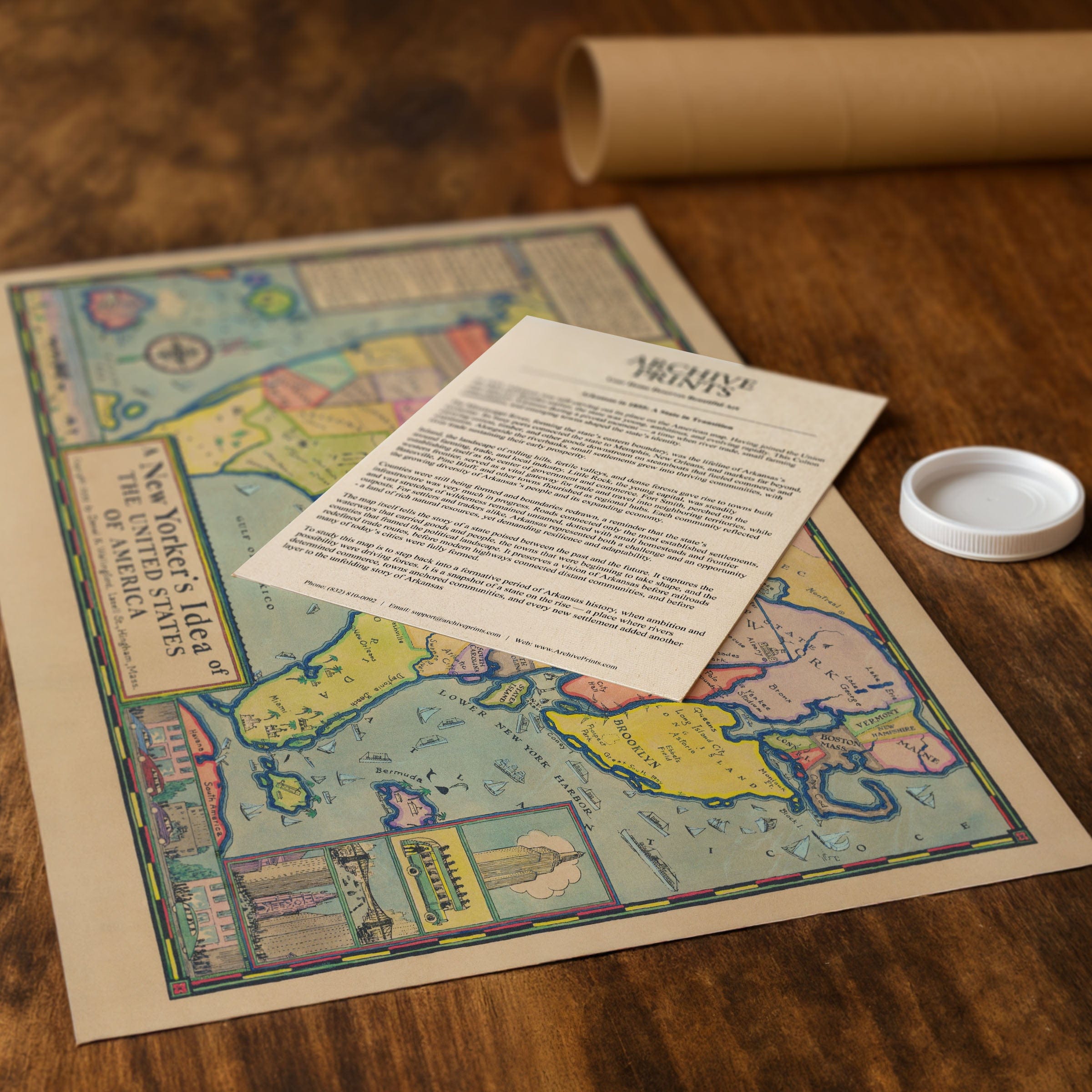 A New Yorker's Idea of America 1935 - Archive Prints