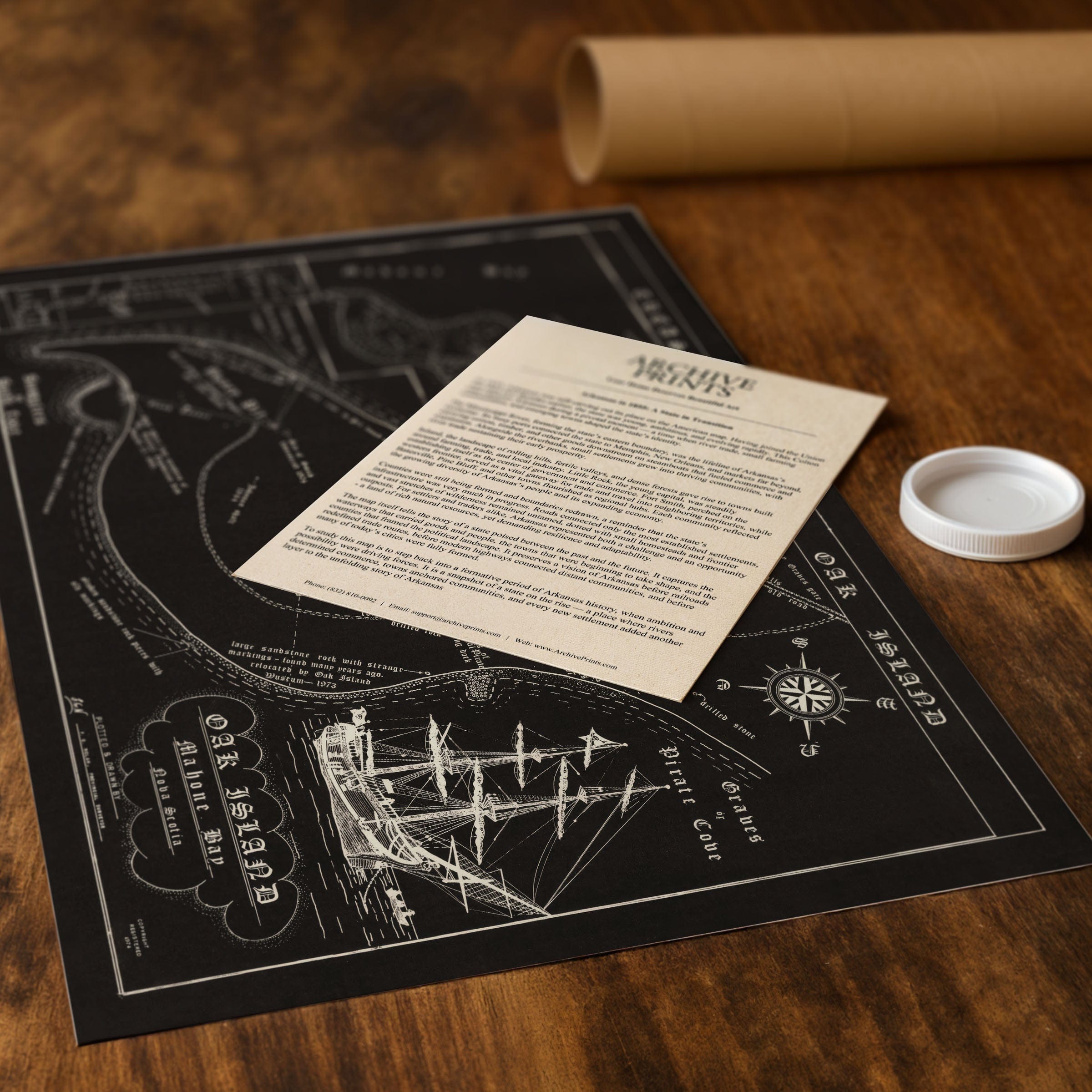 Oak Island Treasure Map c.1974