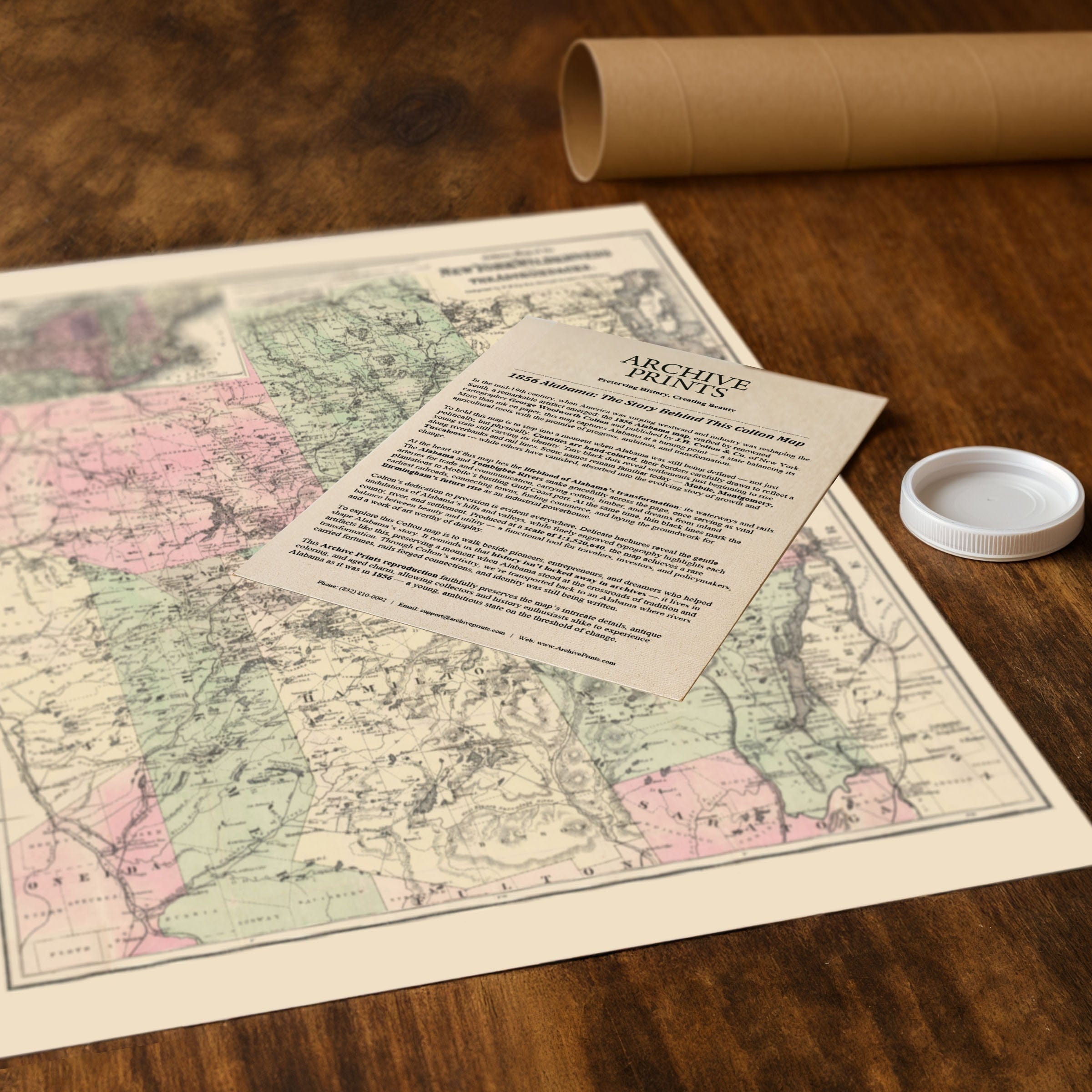 New York Wilderness & the Adirondacks Map 1869 - Archive Prints