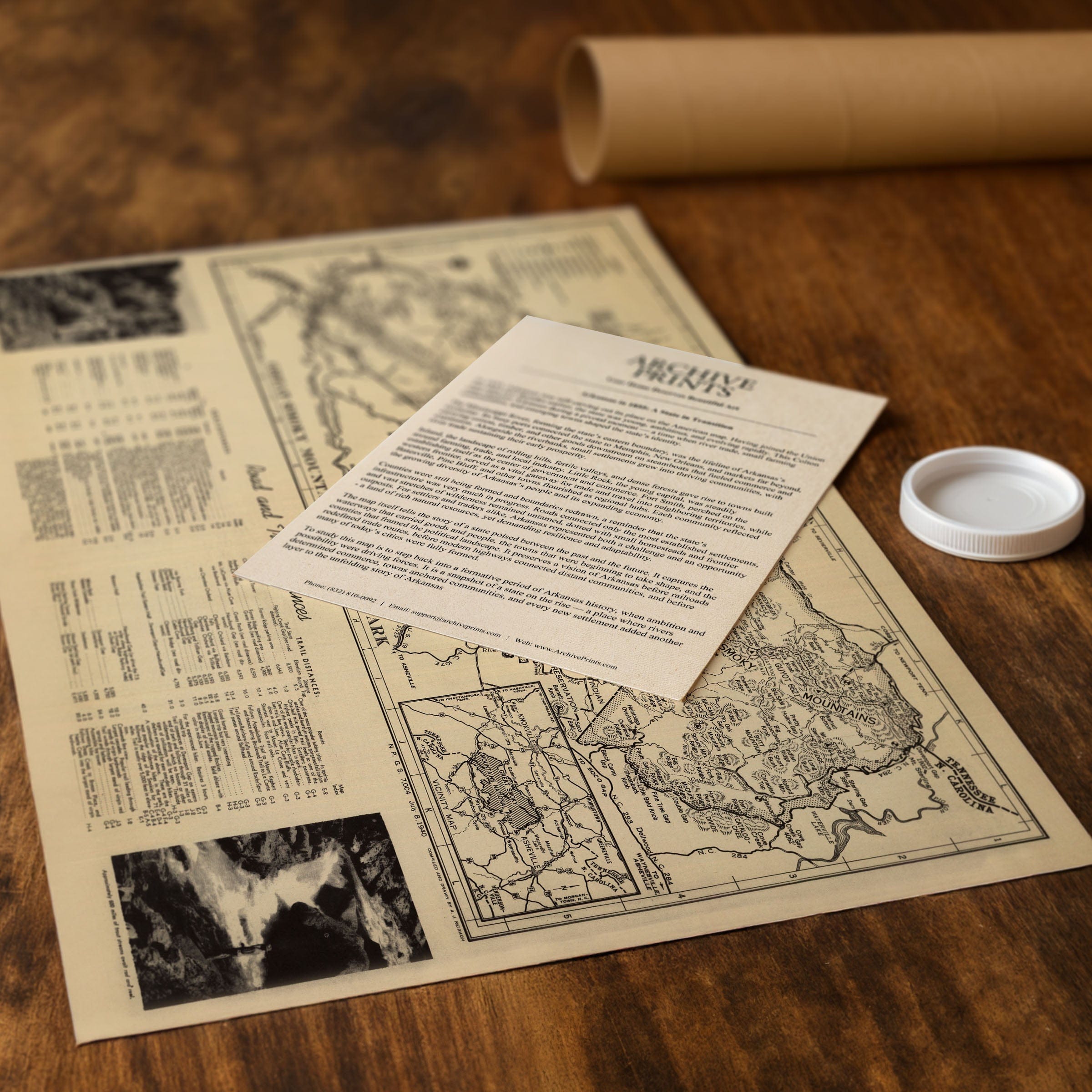 Great Smoky Mountains National Park Map 1940 - Archive Prints