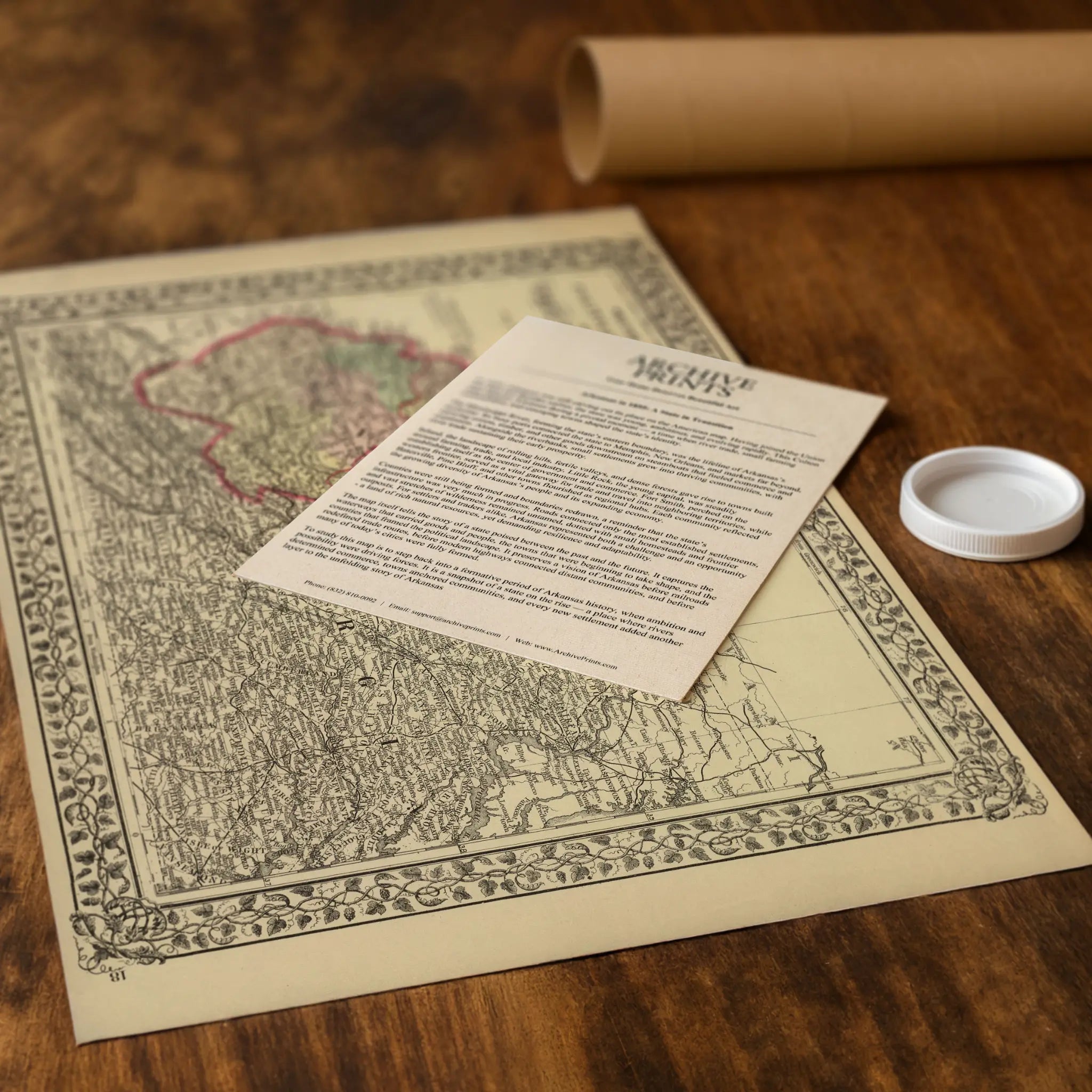 West Virginia Map - Tube Packaging