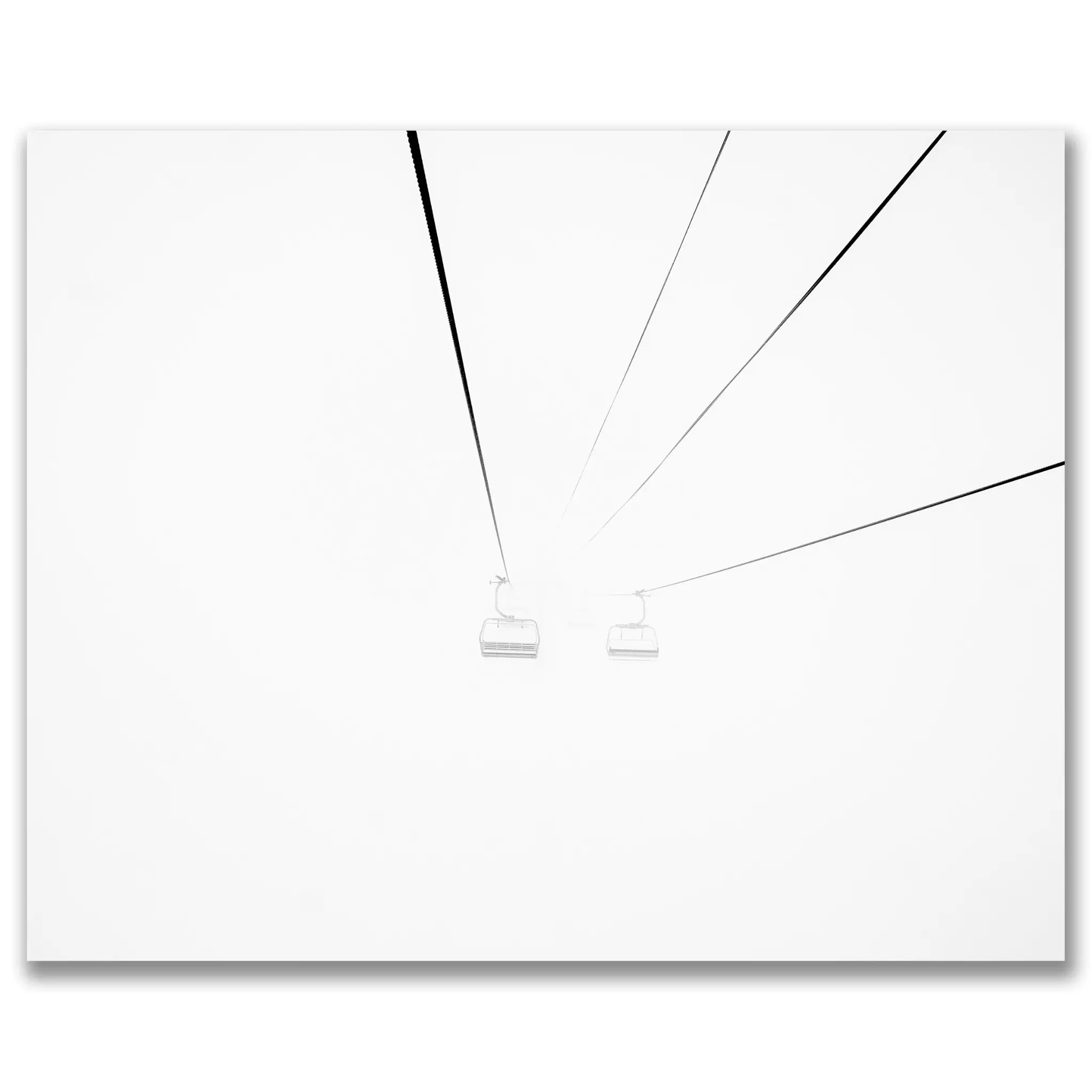 Minimalist Ski Lift Photograph - Main Image