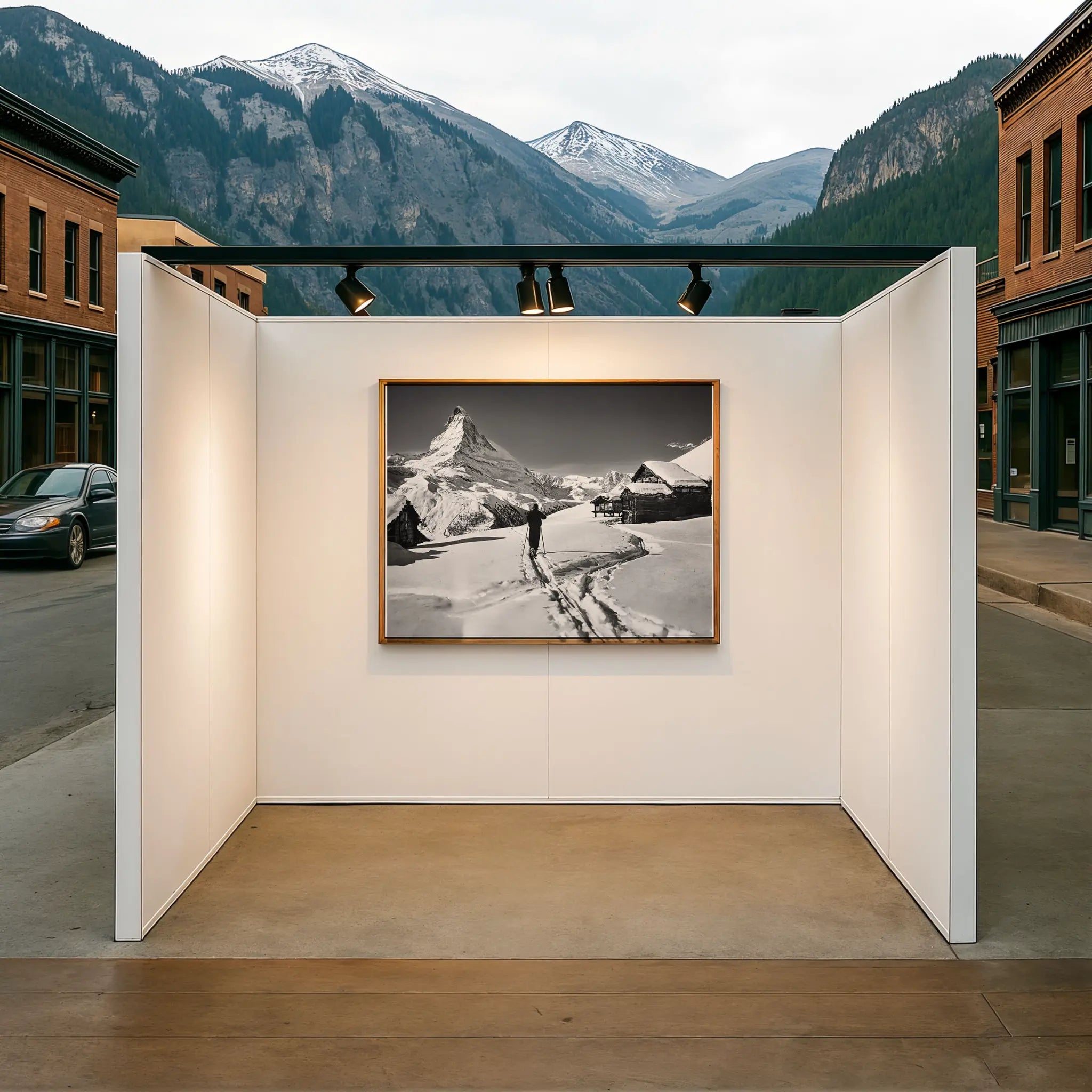 Vintage Matterhorn Skier Photo in Pop-Up Gallery