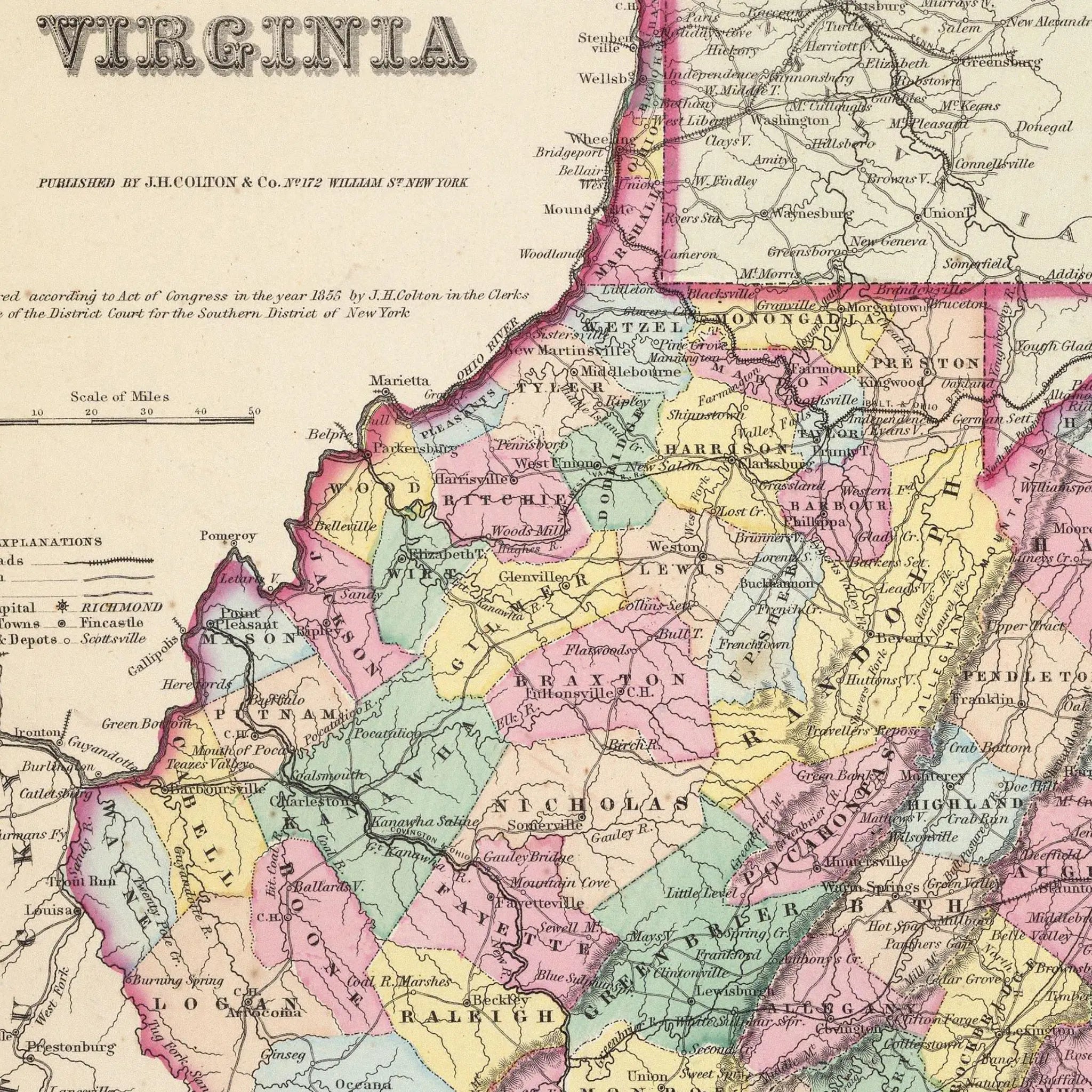 Virginia Map - Detail View