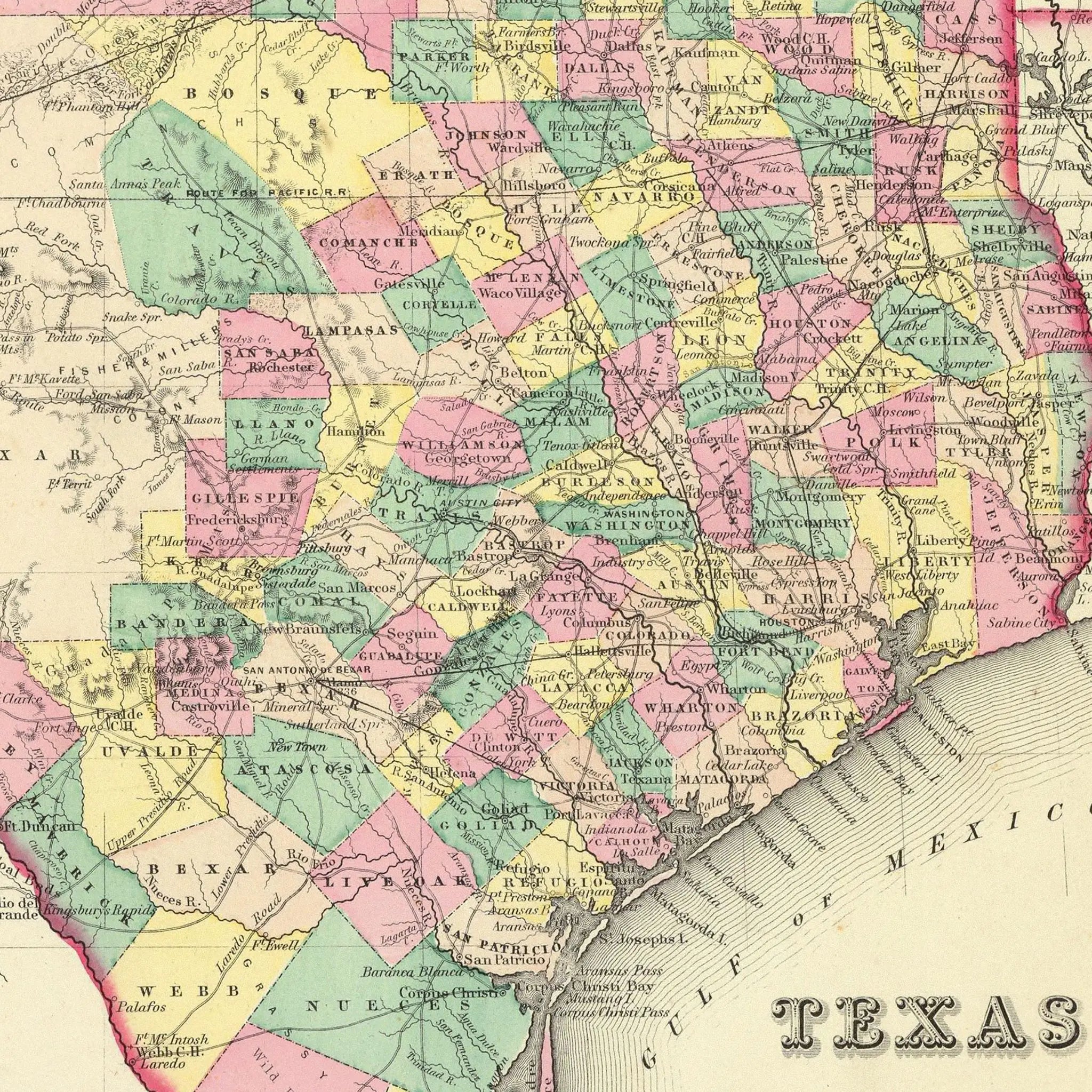 Texas Map - Detail View