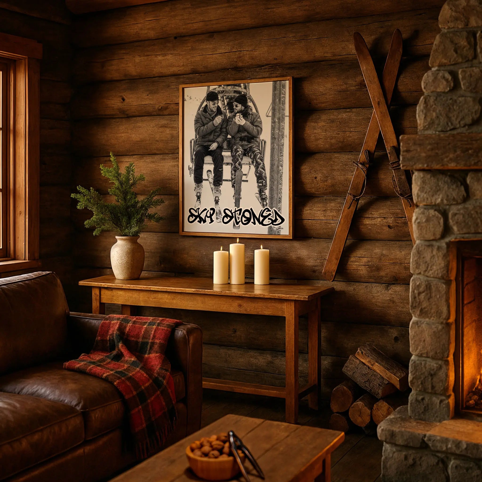 SKI STONED Art in Cozy Alpine Retreat