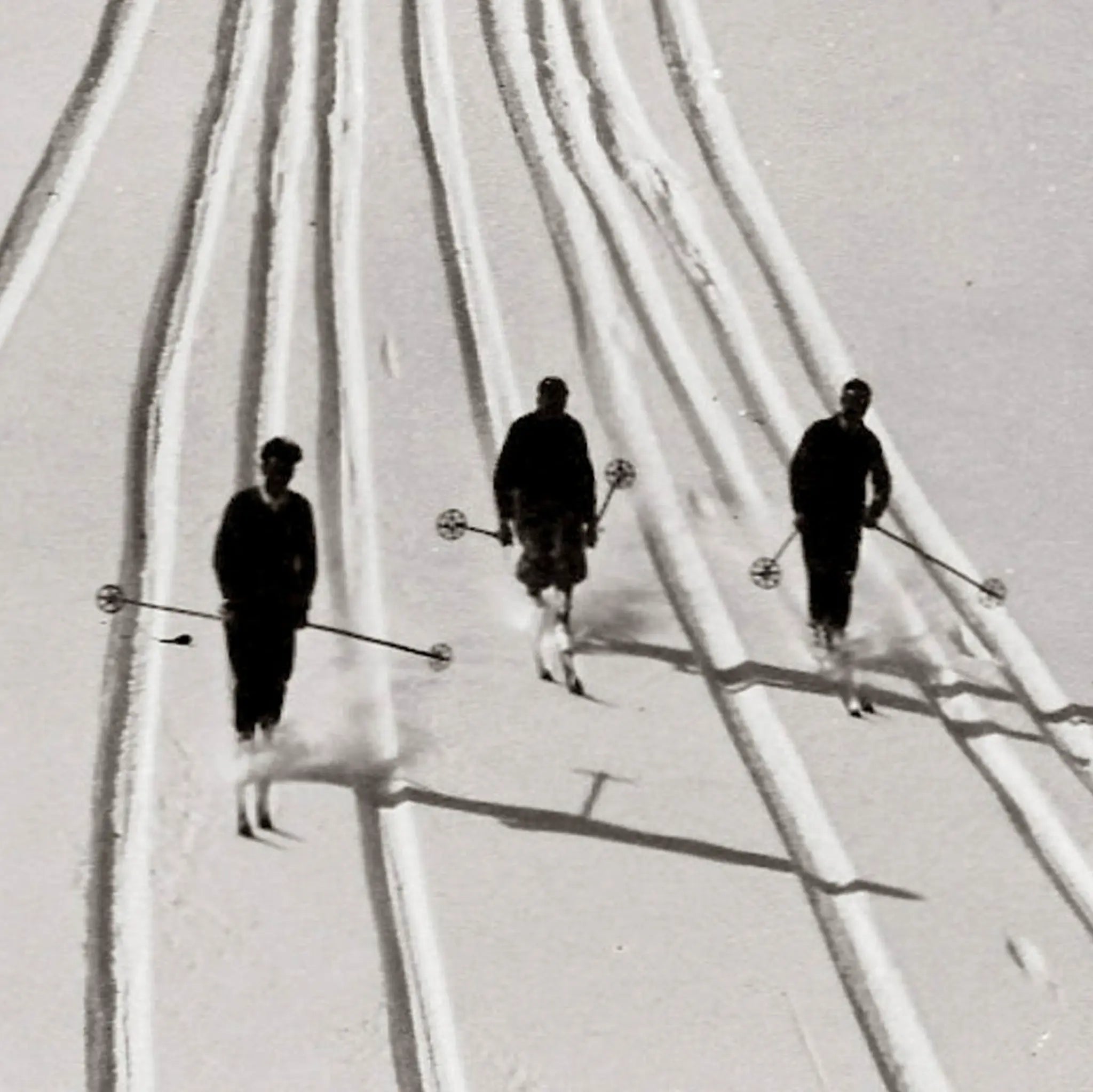 Vintage Matterhorn Ski Detail Close-Up